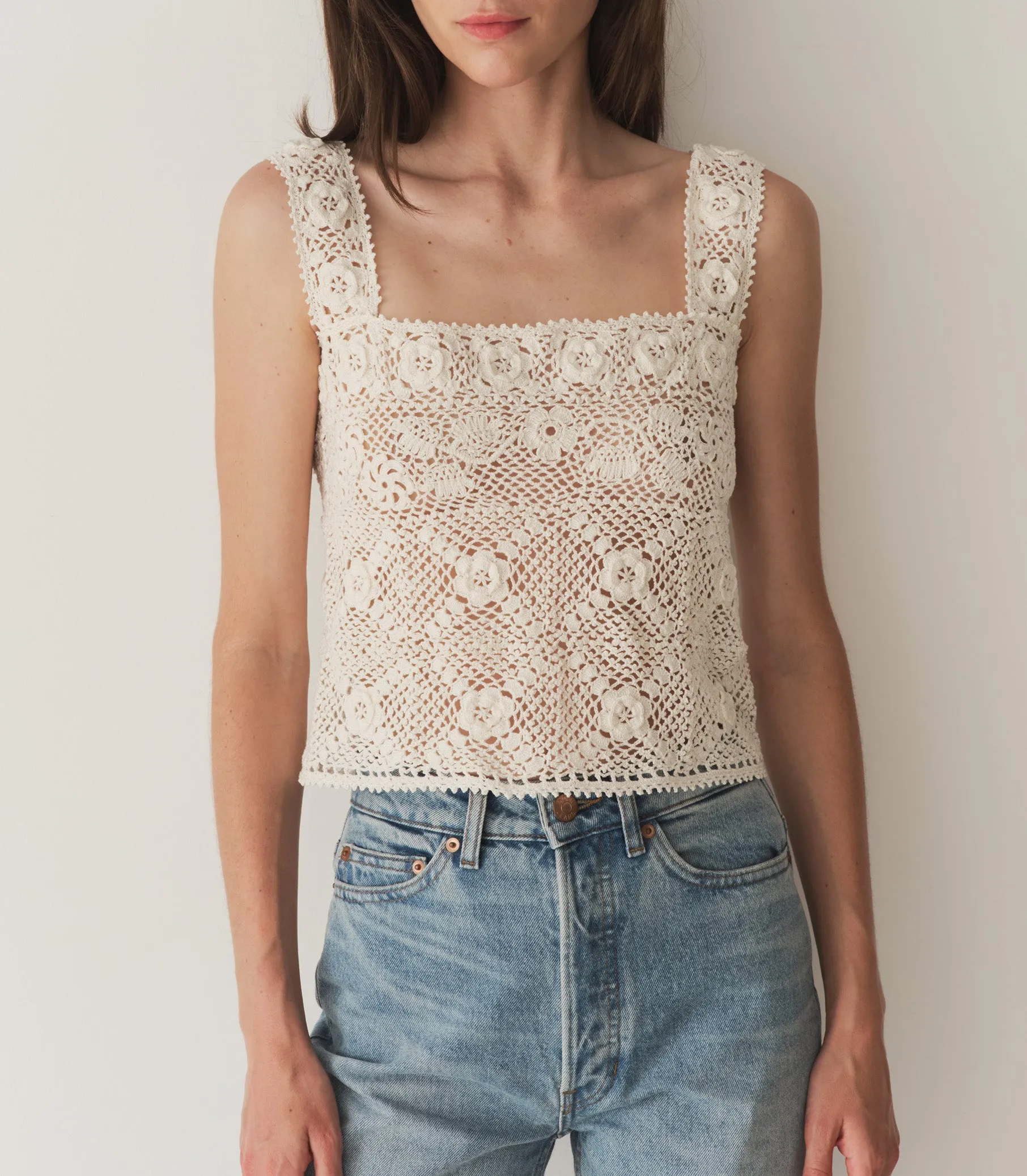 HMD -- EDWINA TOP -- PEARL sold by Doen product image thumbnail 3