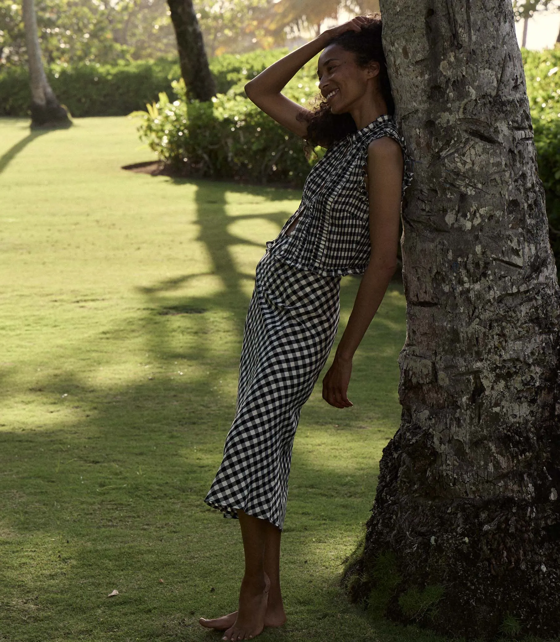 HMD -- ELOWEN SKIRT -- MARILYN GINGHAM sold by Doen