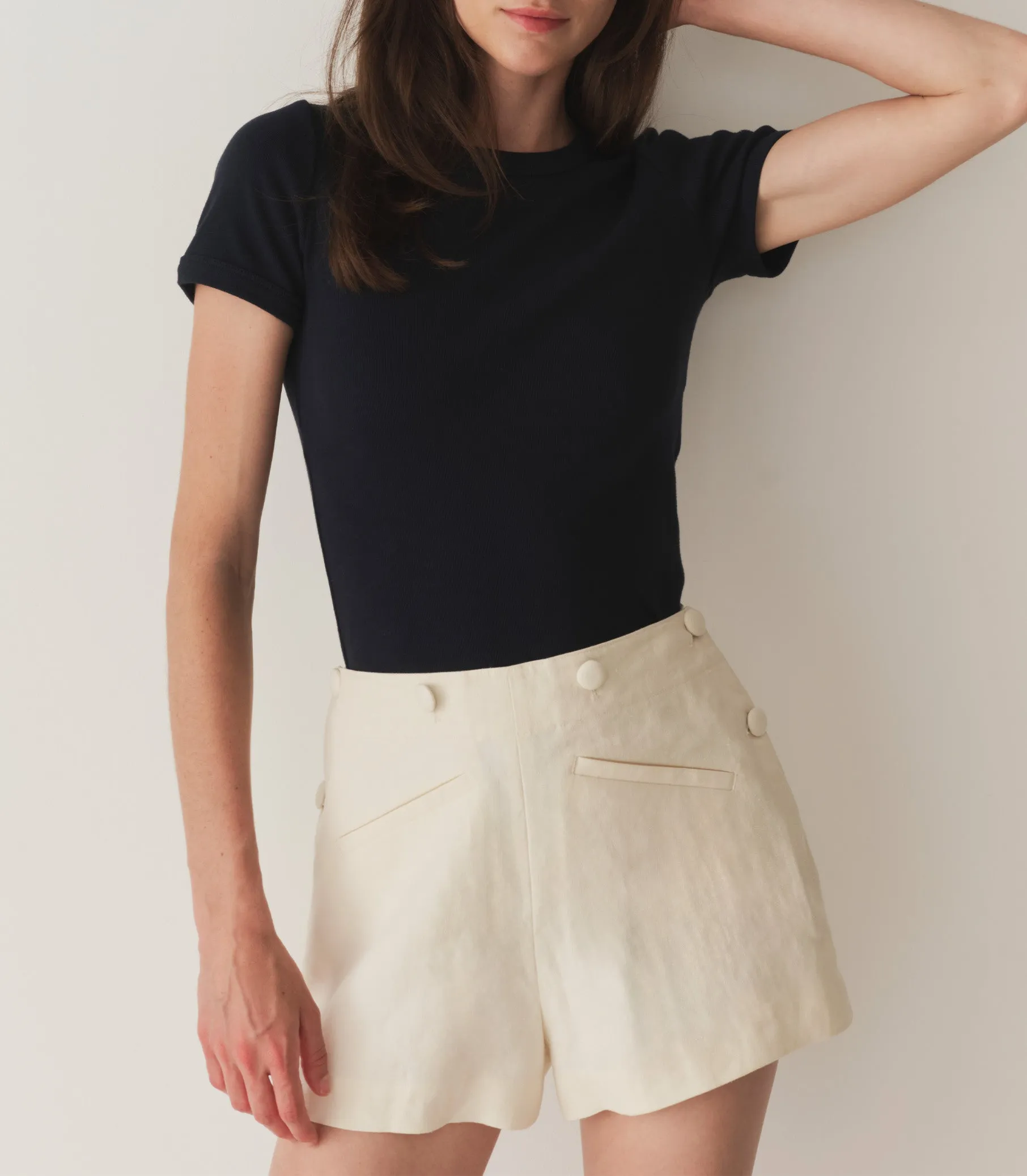 HMD -- VIVI TEE -- NAVY sold by Doen product image thumbnail 3
