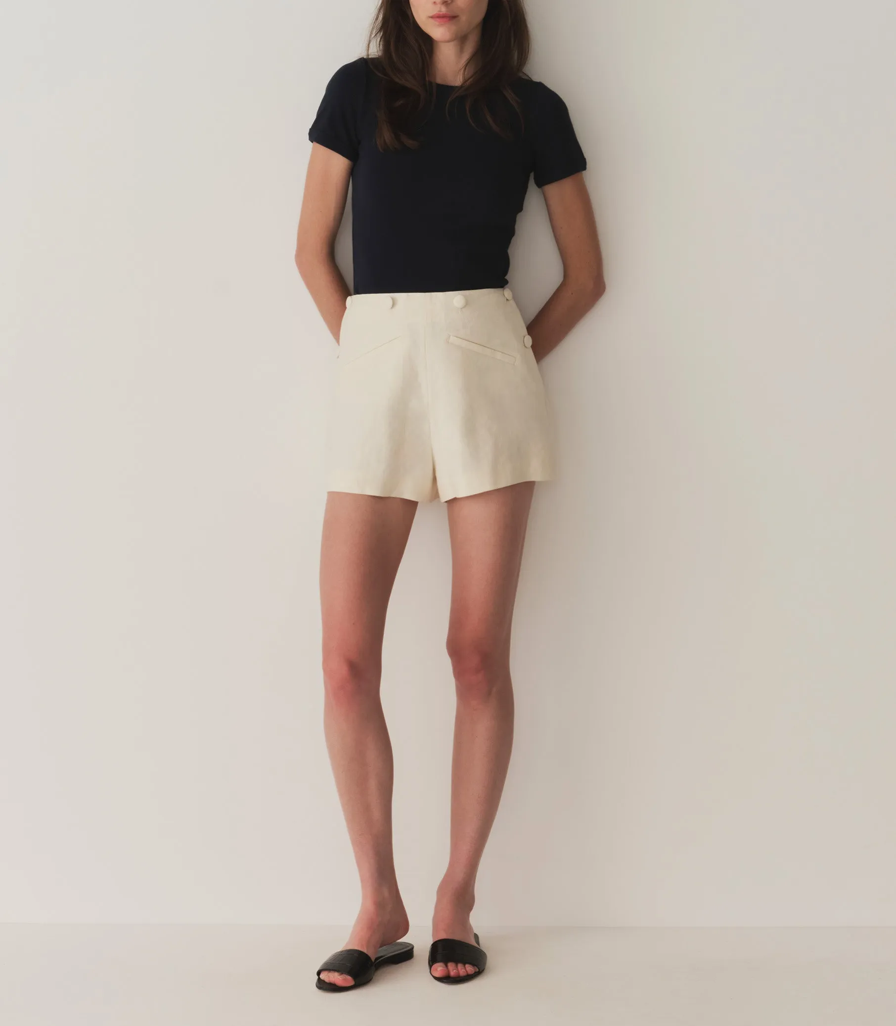 HMD -- VIVI TEE -- NAVY sold by Doen product image thumbnail 4