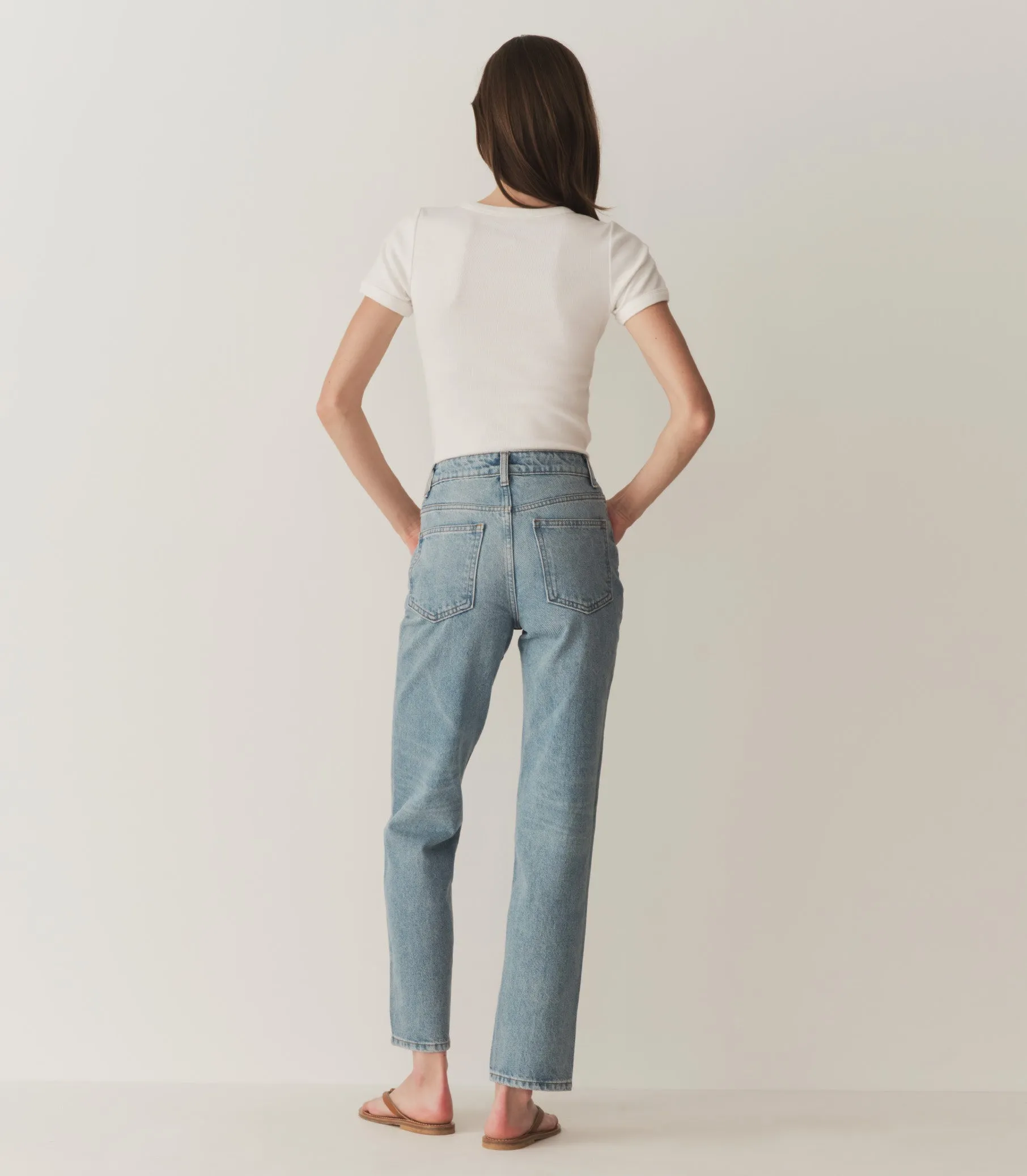 HMD -- VIVI TEE -- SALT sold by Doen product image thumbnail 4