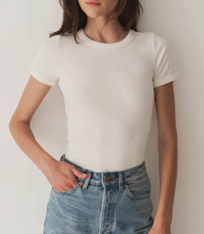 HMD -- VIVI TEE -- SALT sold by Doen