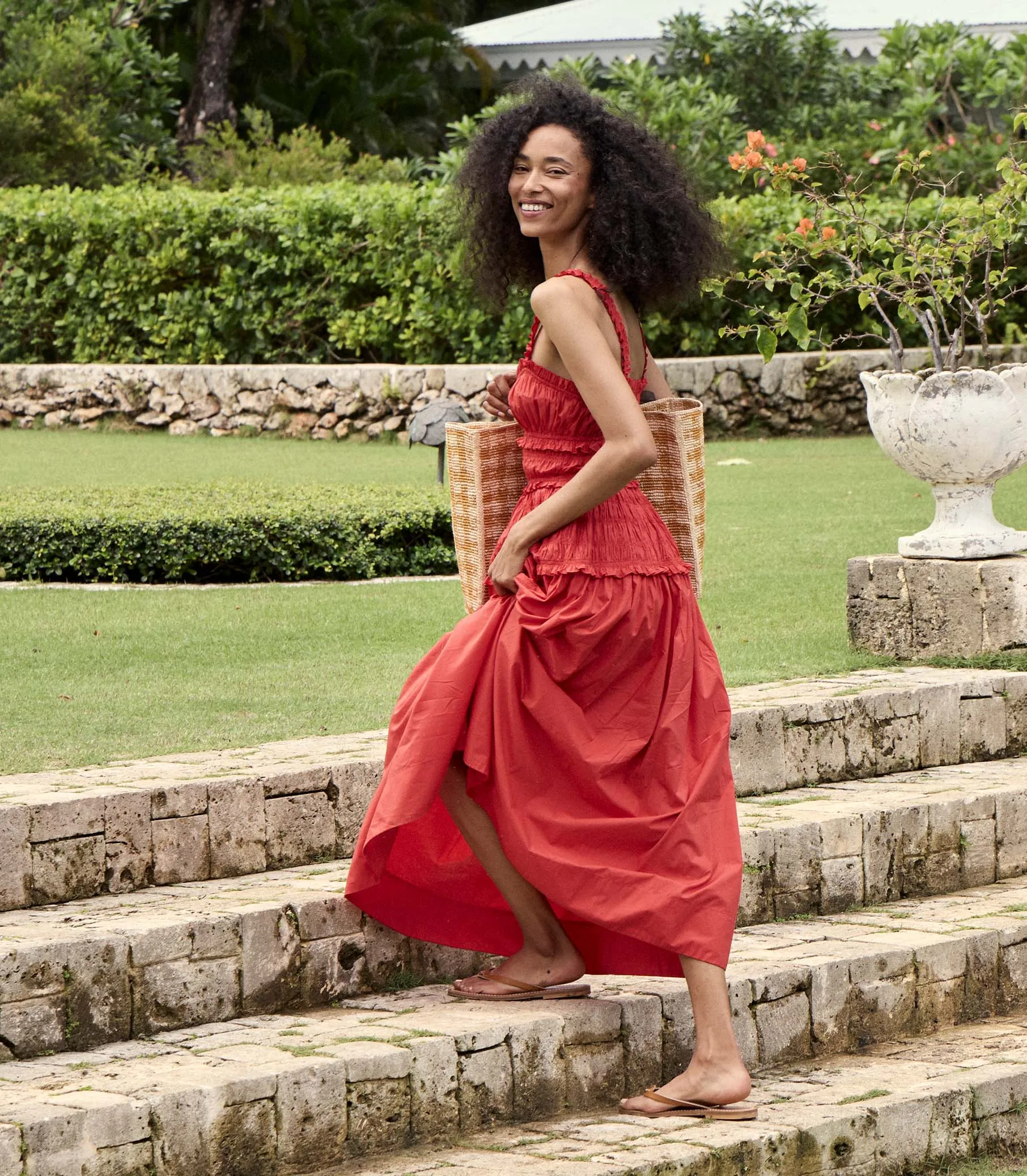 HMD -- MARIANNE DRESS -- SCARLET sold by Doen product image thumbnail 2