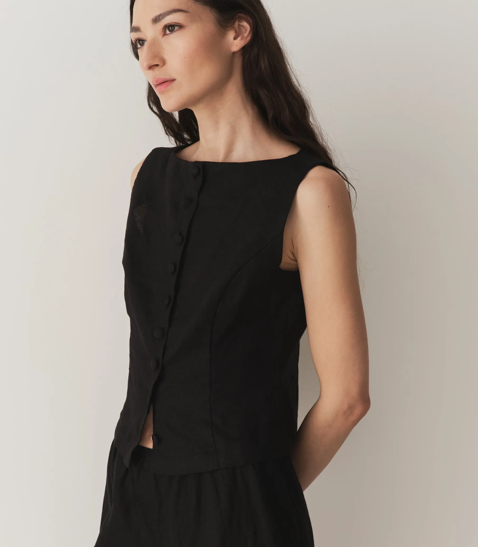 HMD -- HAYDEN TOP -- BLACK sold by Doen product image thumbnail 5