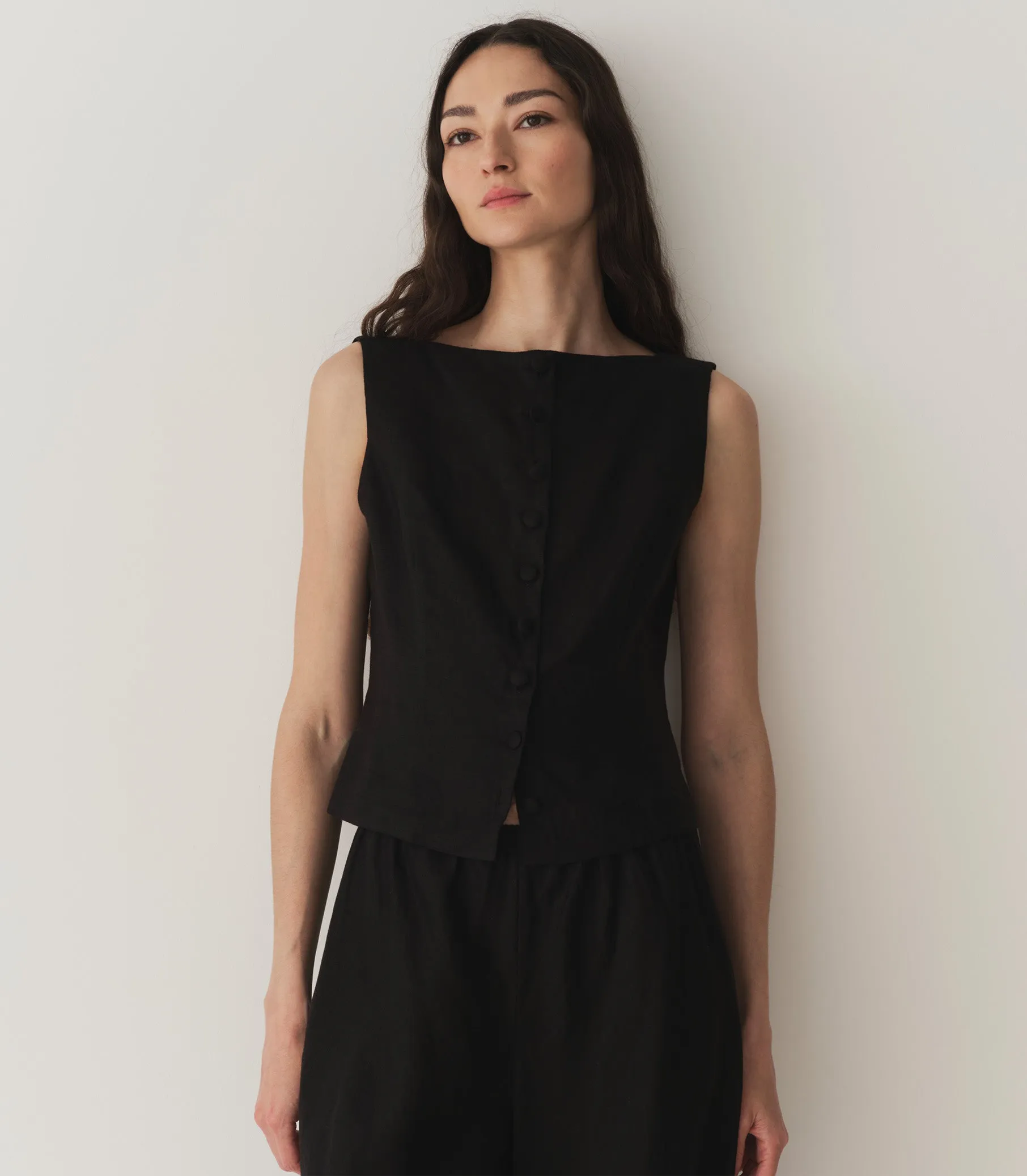 HMD -- HAYDEN TOP -- BLACK sold by Doen product image thumbnail 4