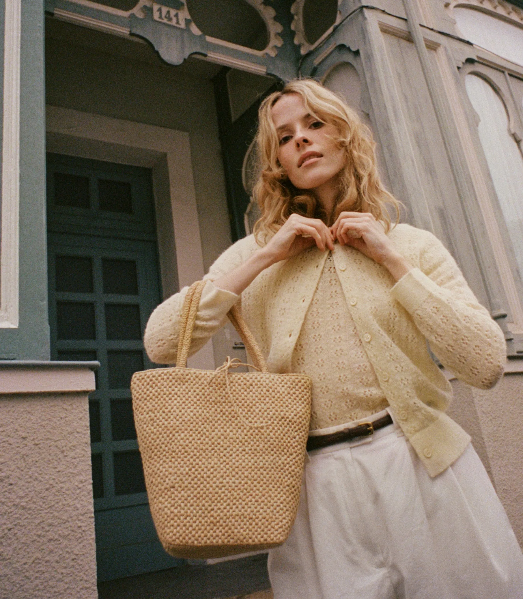 HMD -- DANAE POINTELLE CARDIGAN -- VANILLA sold by Doen product image thumbnail 3