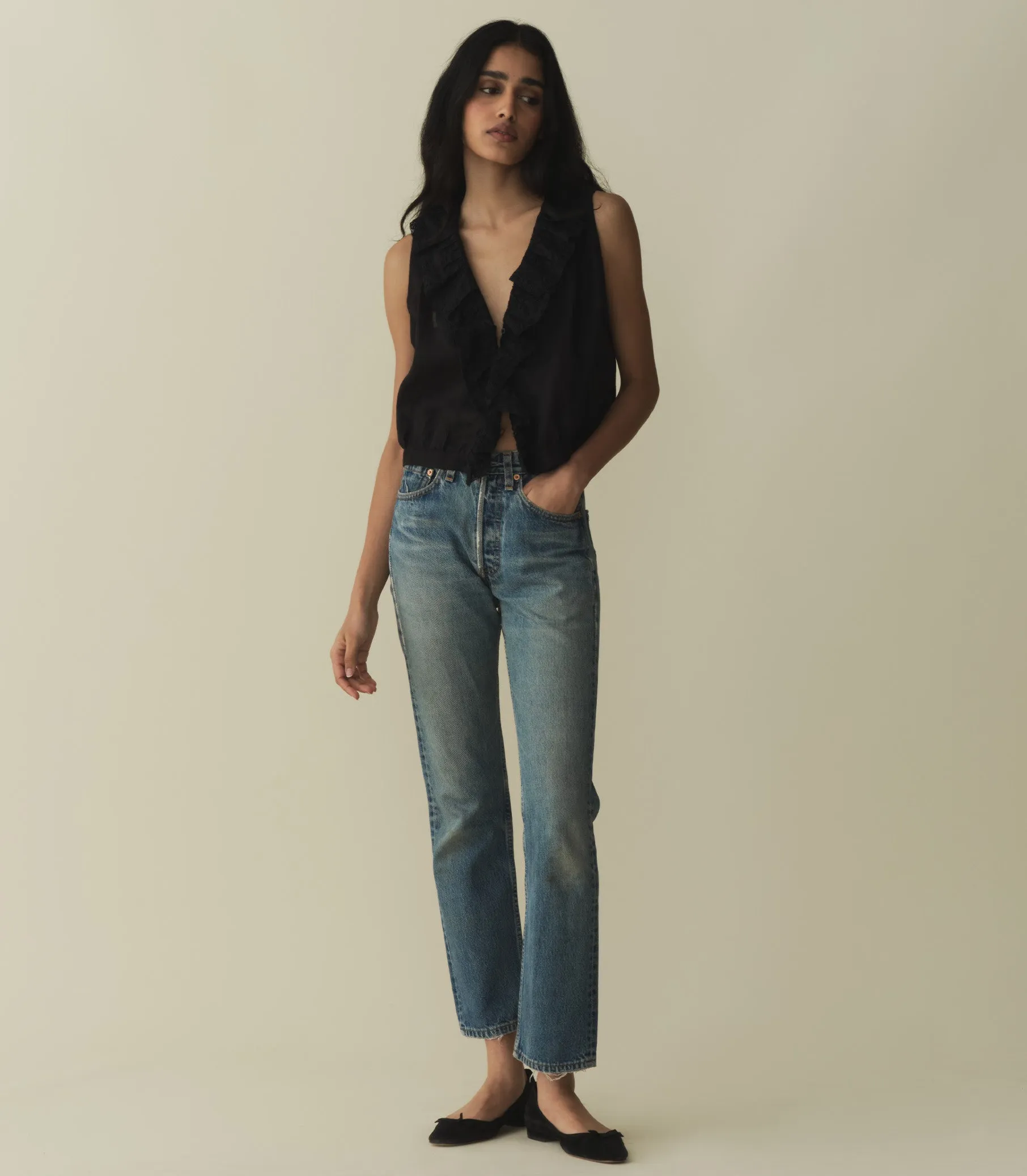 HMD -- HALETTE TOP -- BLACK sold by Doen product image thumbnail 2