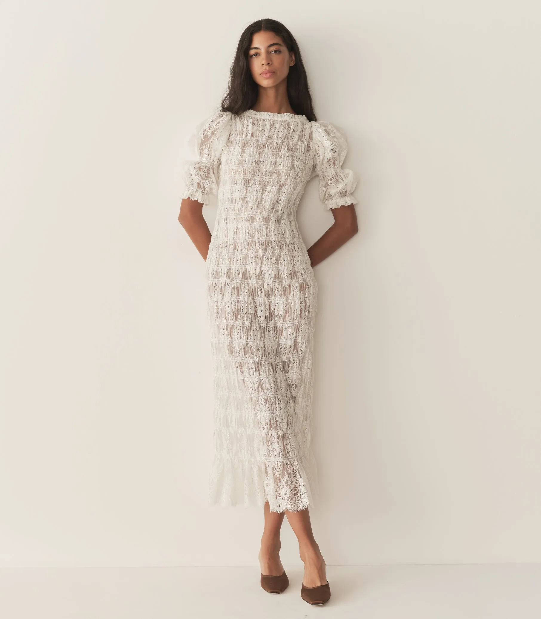 RAQUELLA DRESS -- SALT LACE sold by Doen product image thumbnail 4