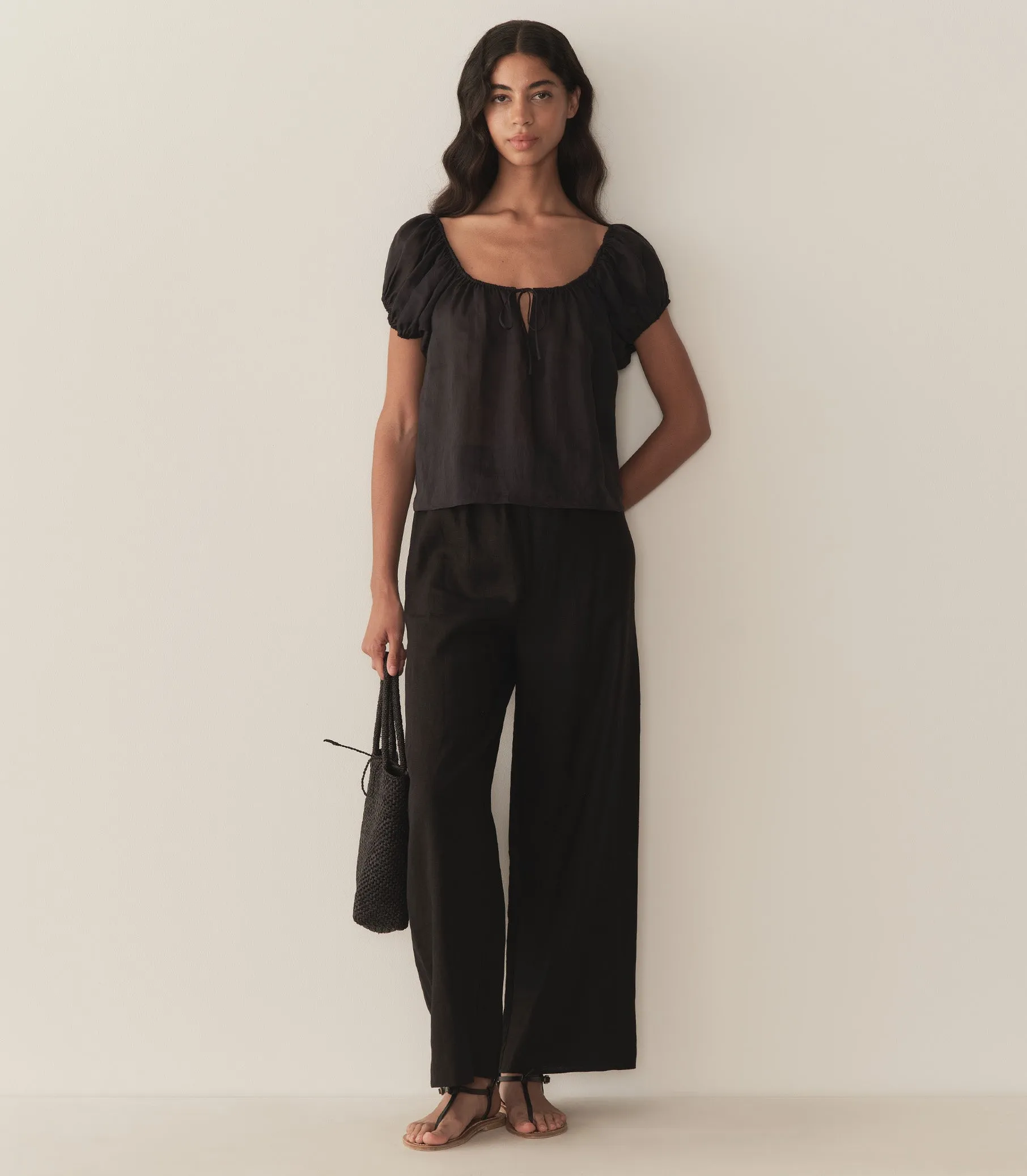 SOLINA TOP -- BLACK sold by Doen product image thumbnail 3