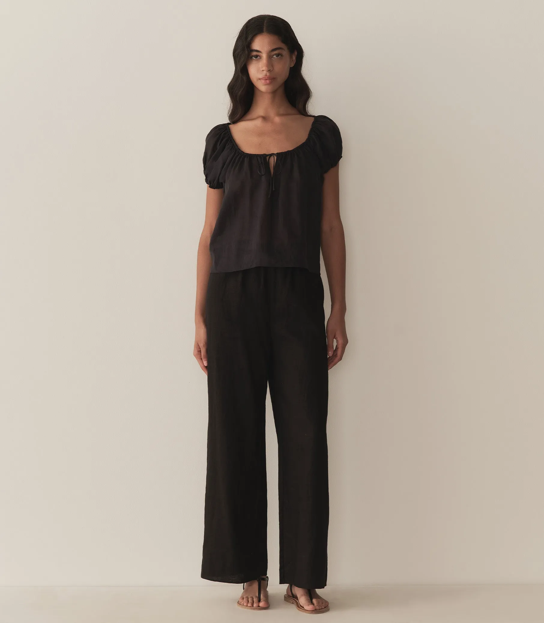 SOLINA TOP -- BLACK sold by Doen product image thumbnail 2