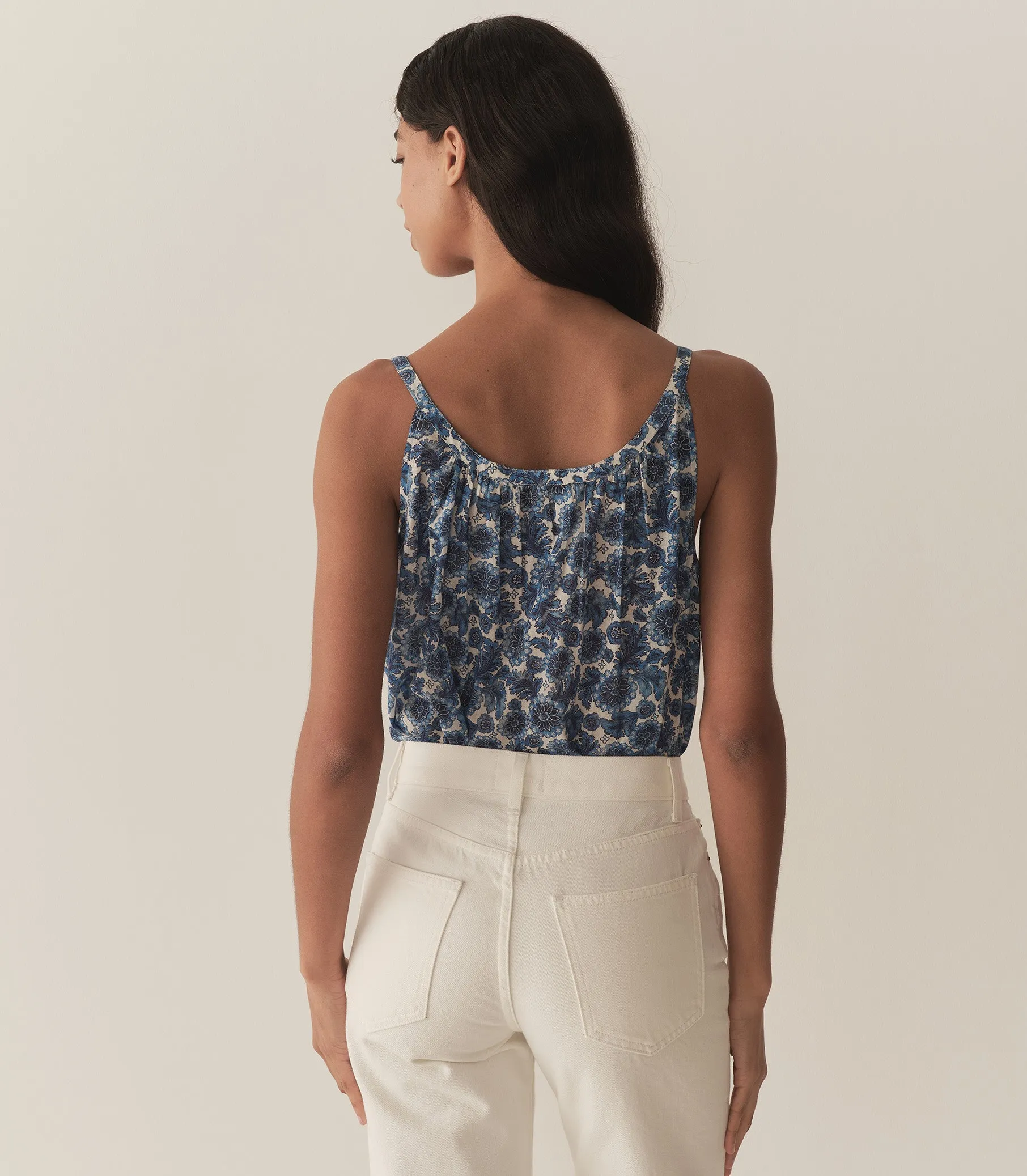 NALINA TOP -- BLEU SOLEIL FLEURIT sold by Doen product image thumbnail 3
