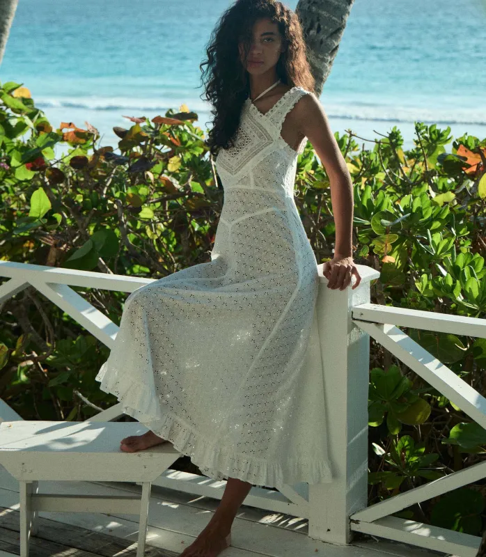 FRIEDA DRESS -- SALT sold by Doen