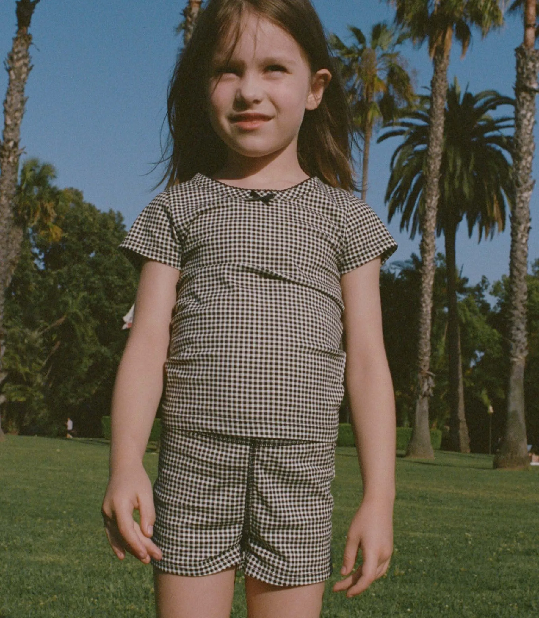 TOMMIE SHORT -- NOIR LA MADDALENA GINGHAM sold by Doen product image thumbnail 2