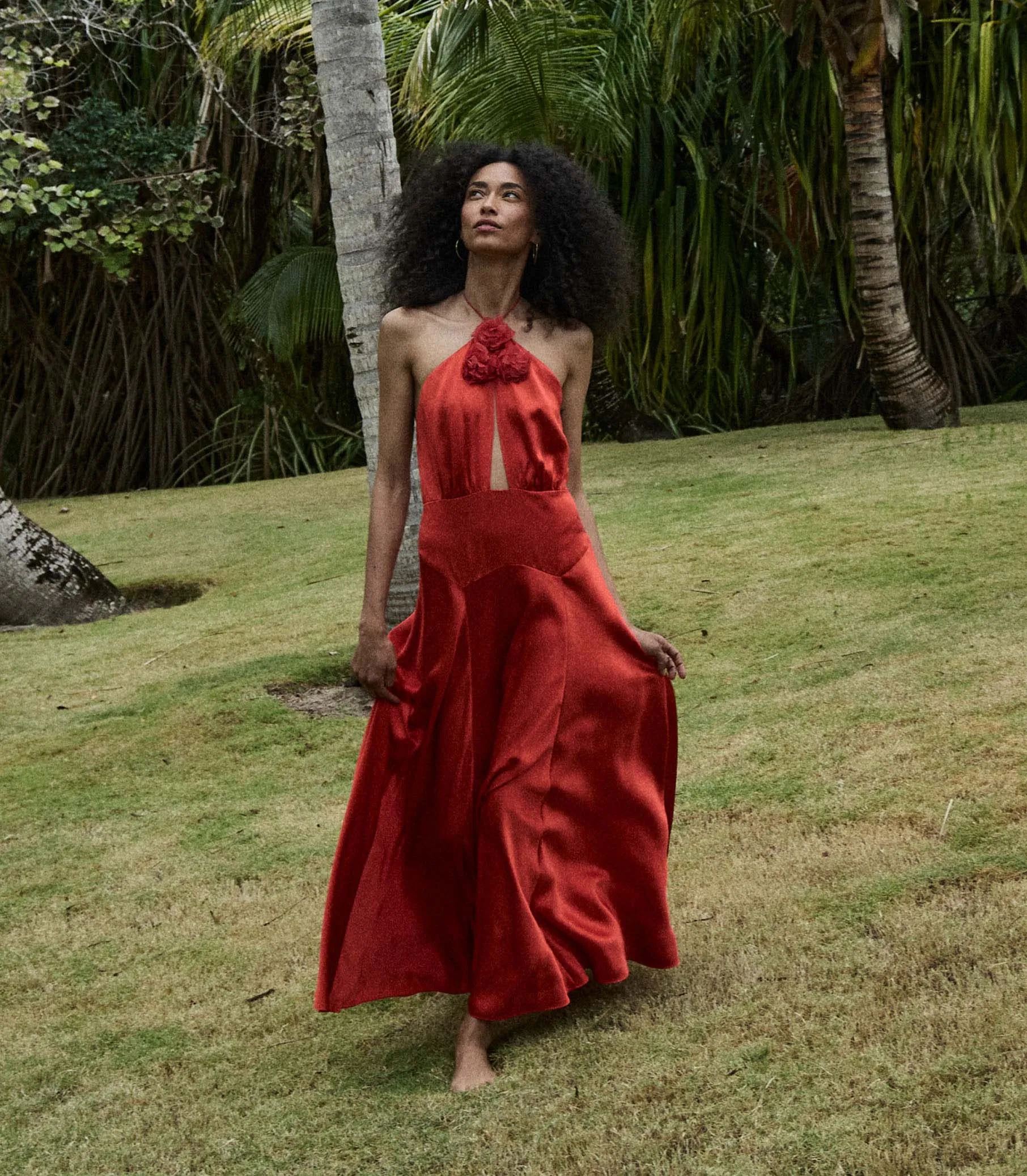 LILAIA DRESS -- FIERY CORAL sold by Doen product image thumbnail 2