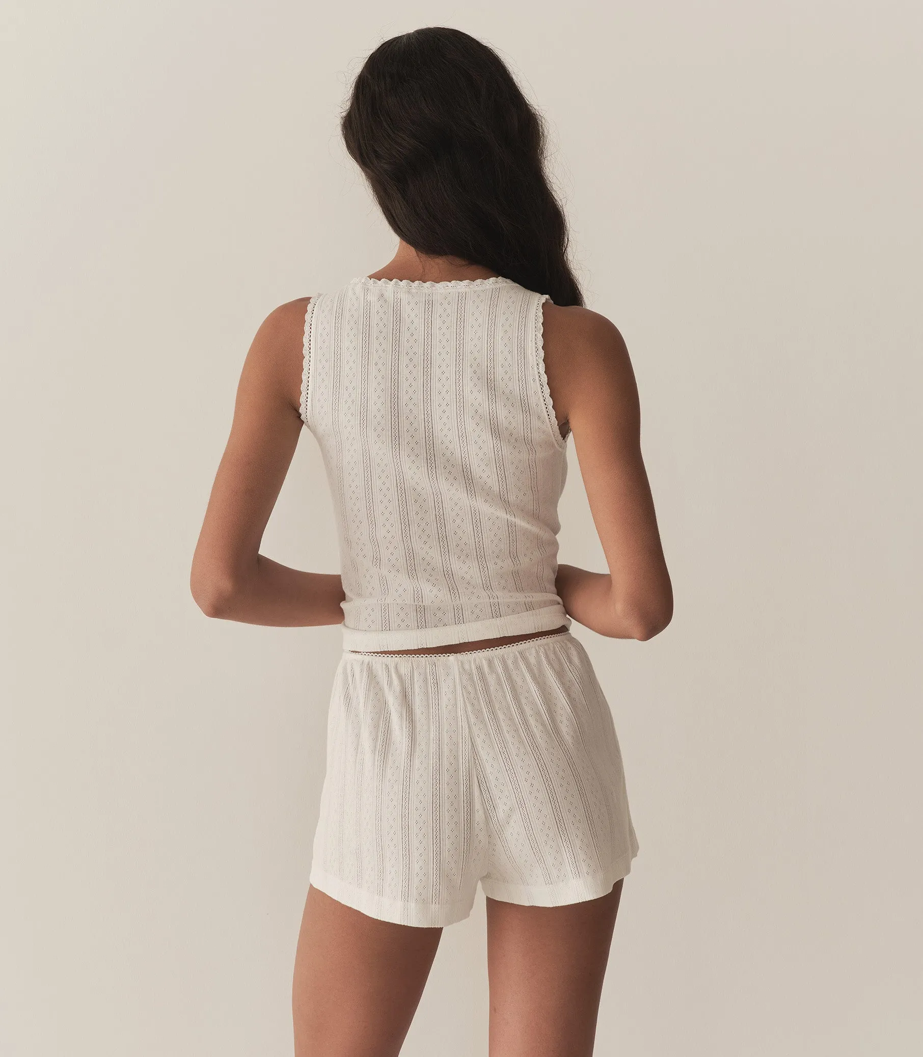 LOREN POINTELLE SHORT -- SALT sold by Doen product image thumbnail 3