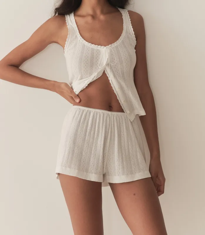 LOREN POINTELLE SHORT -- SALT sold by Doen