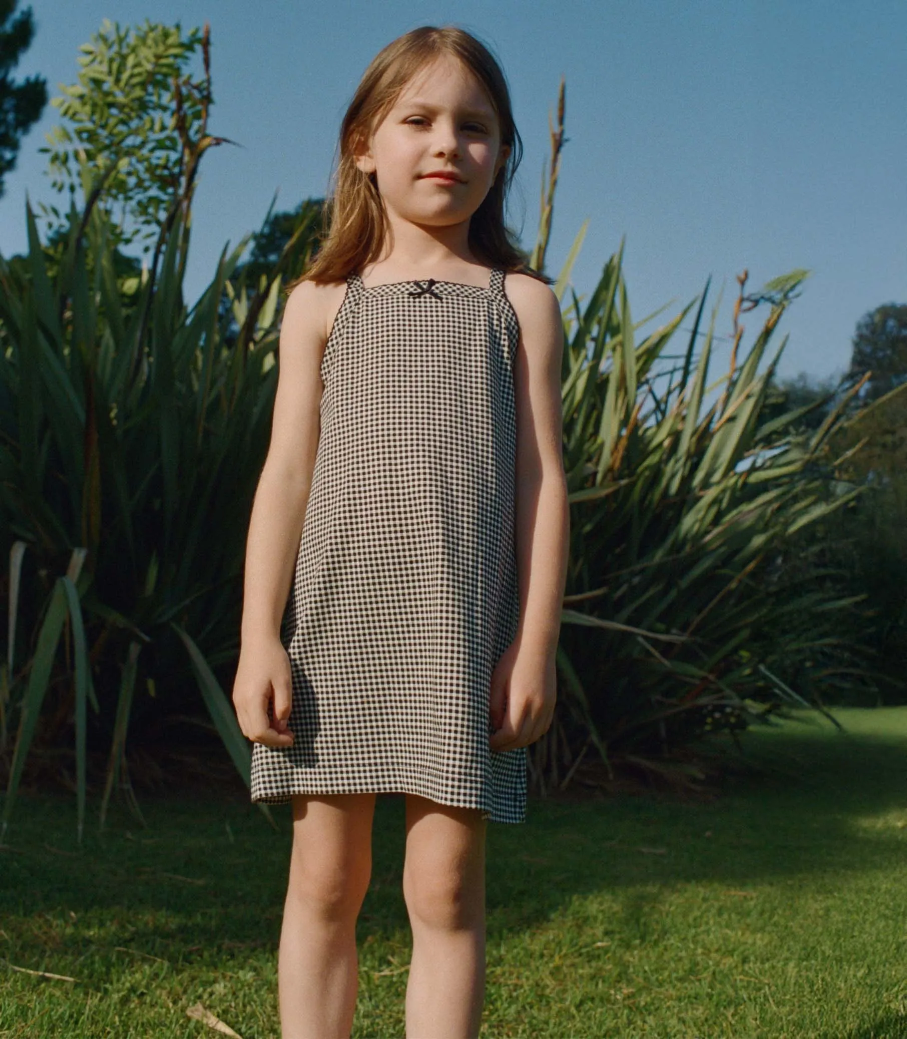 NIXIE DRESS -- NOIR LA MADDALENA GINGHAM sold by Doen product image thumbnail 3