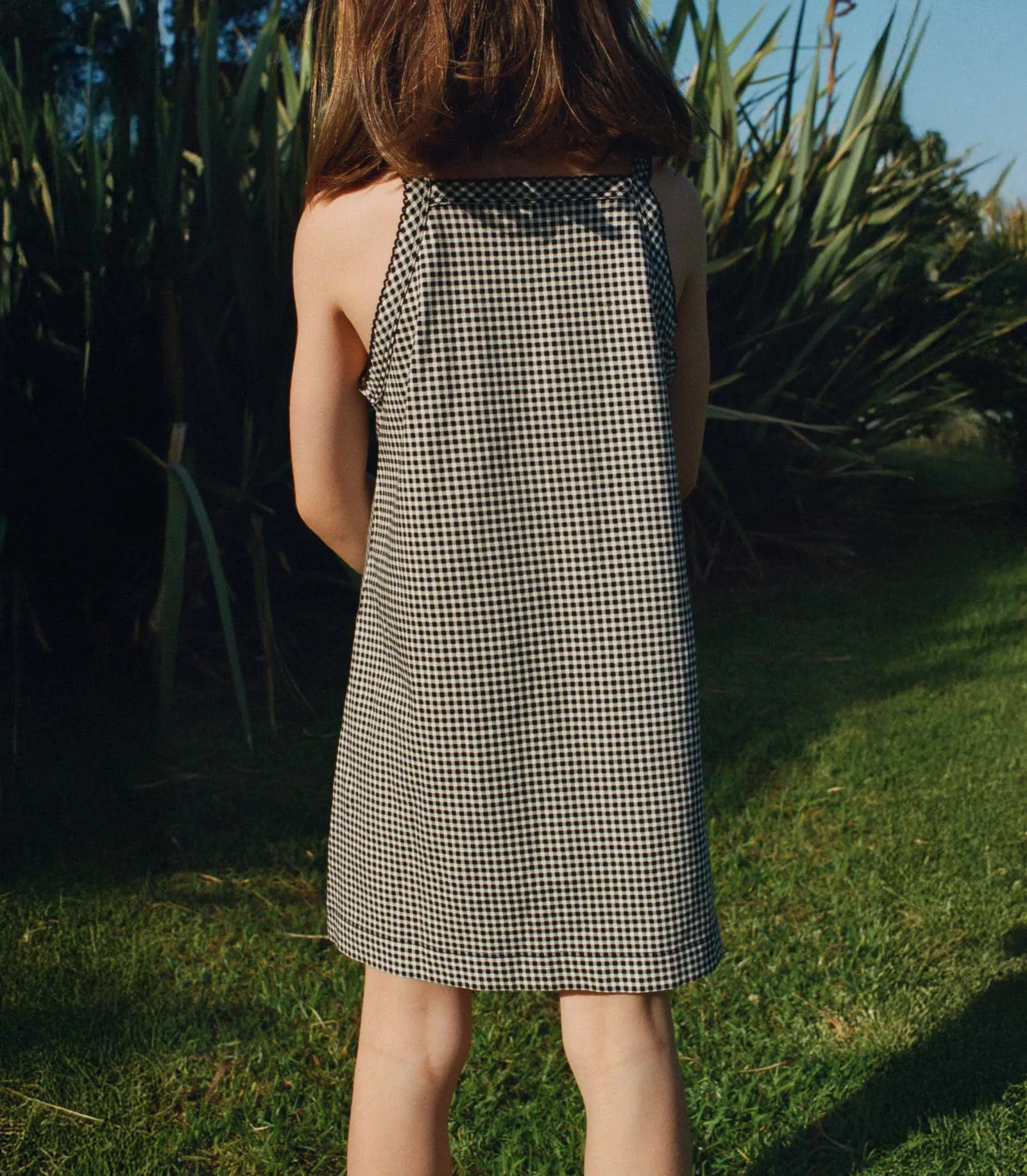 NIXIE DRESS -- NOIR LA MADDALENA GINGHAM sold by Doen product image thumbnail 4