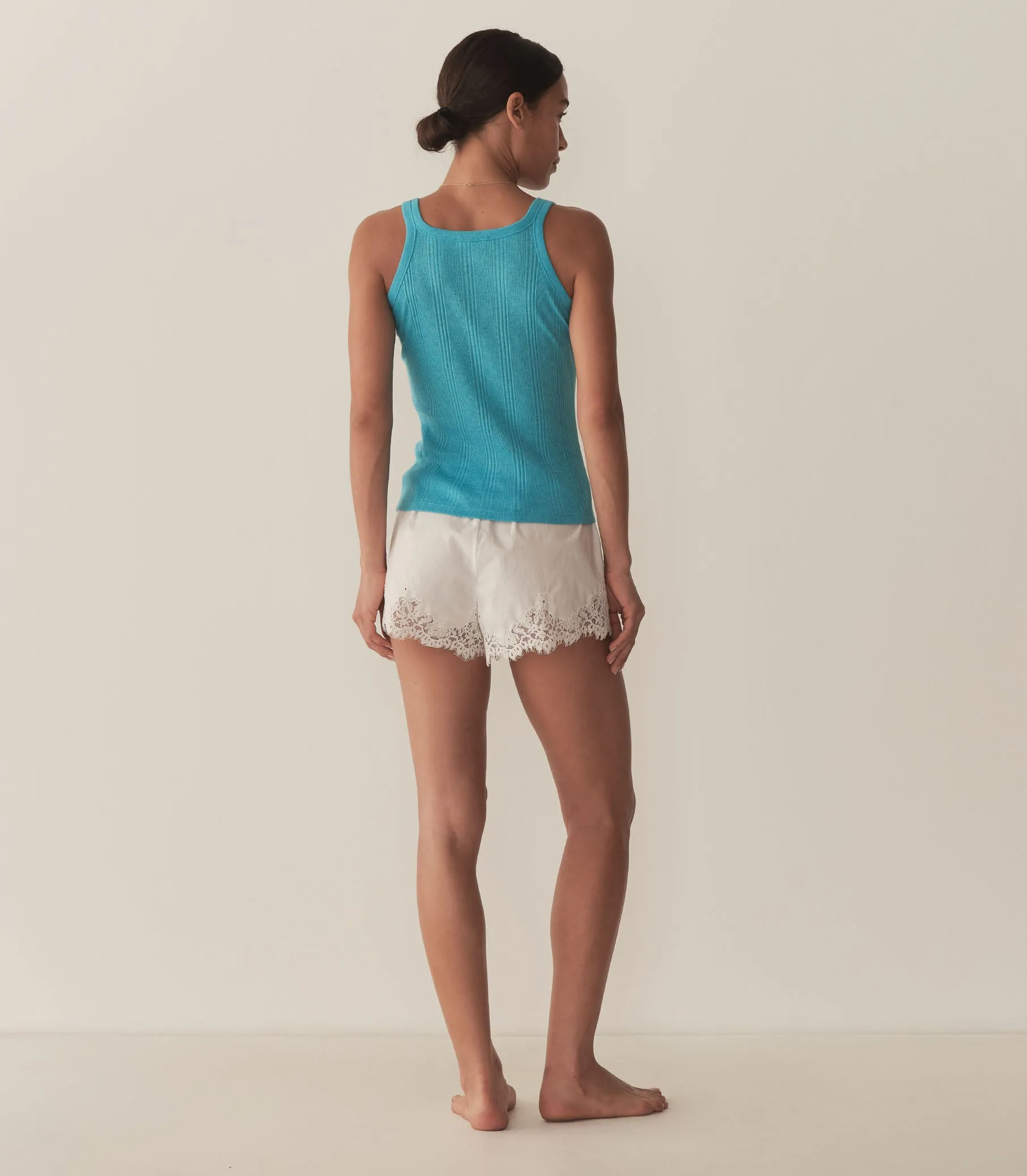 SEINE CASHMERE TANK -- MEDITERRANEAN SEA sold by Doen product image thumbnail 3