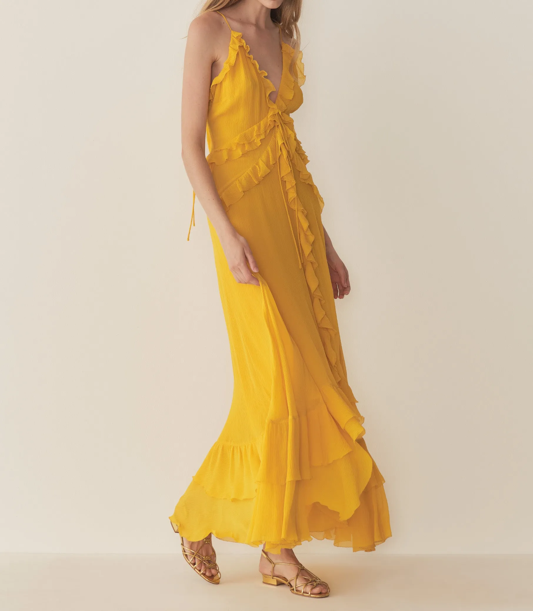 EVELINA DRESS -- GOLDEN ACACIA sold by Doen product image thumbnail 4