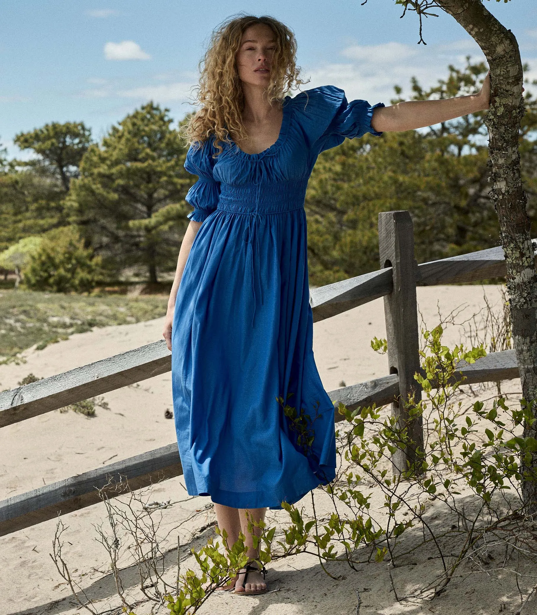 ISCHIA DRESS -- CORFU BLUE sold by Doen product image thumbnail 2