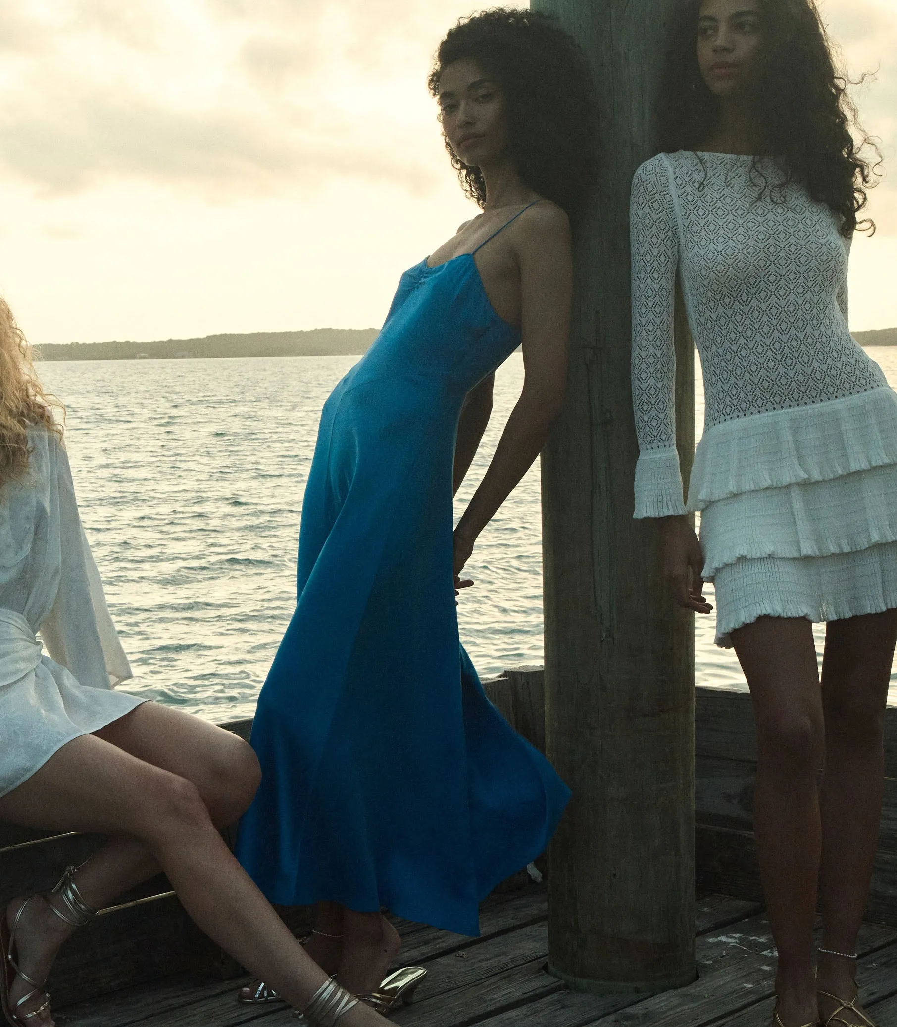 LORRAINE DRESS -- BLUE TOURMALINE sold by Doen product image thumbnail 4