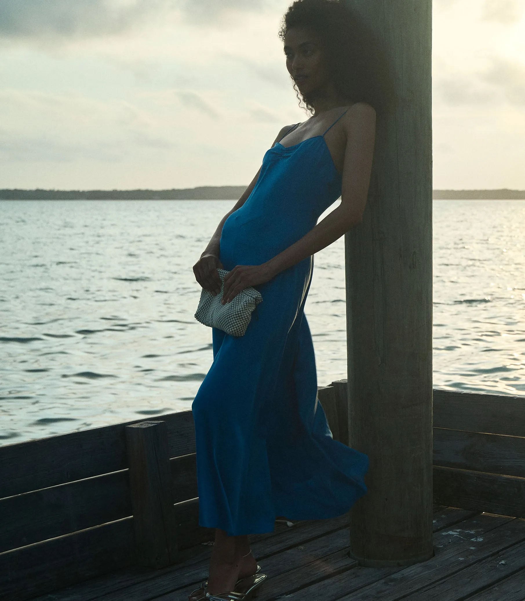 LORRAINE DRESS -- BLUE TOURMALINE sold by Doen product image thumbnail 5