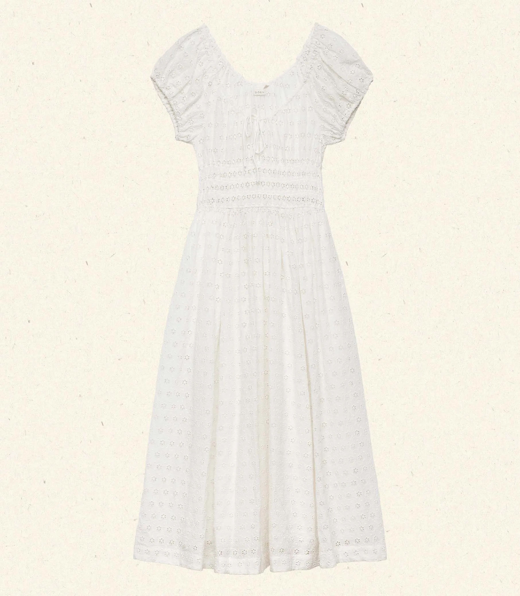 QUINN DRESS -- SALT EYELET sold by Doen product image thumbnail 4