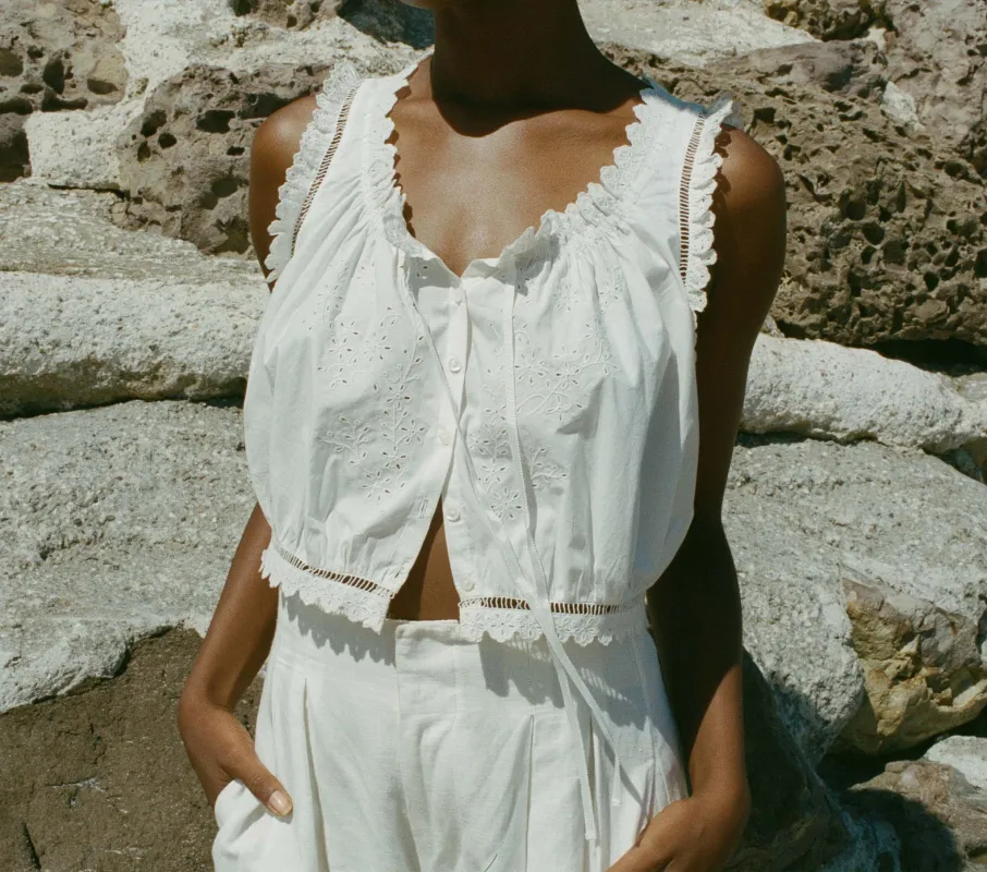 HMD -- TRAVELER TOP -- SALT sold by Doen