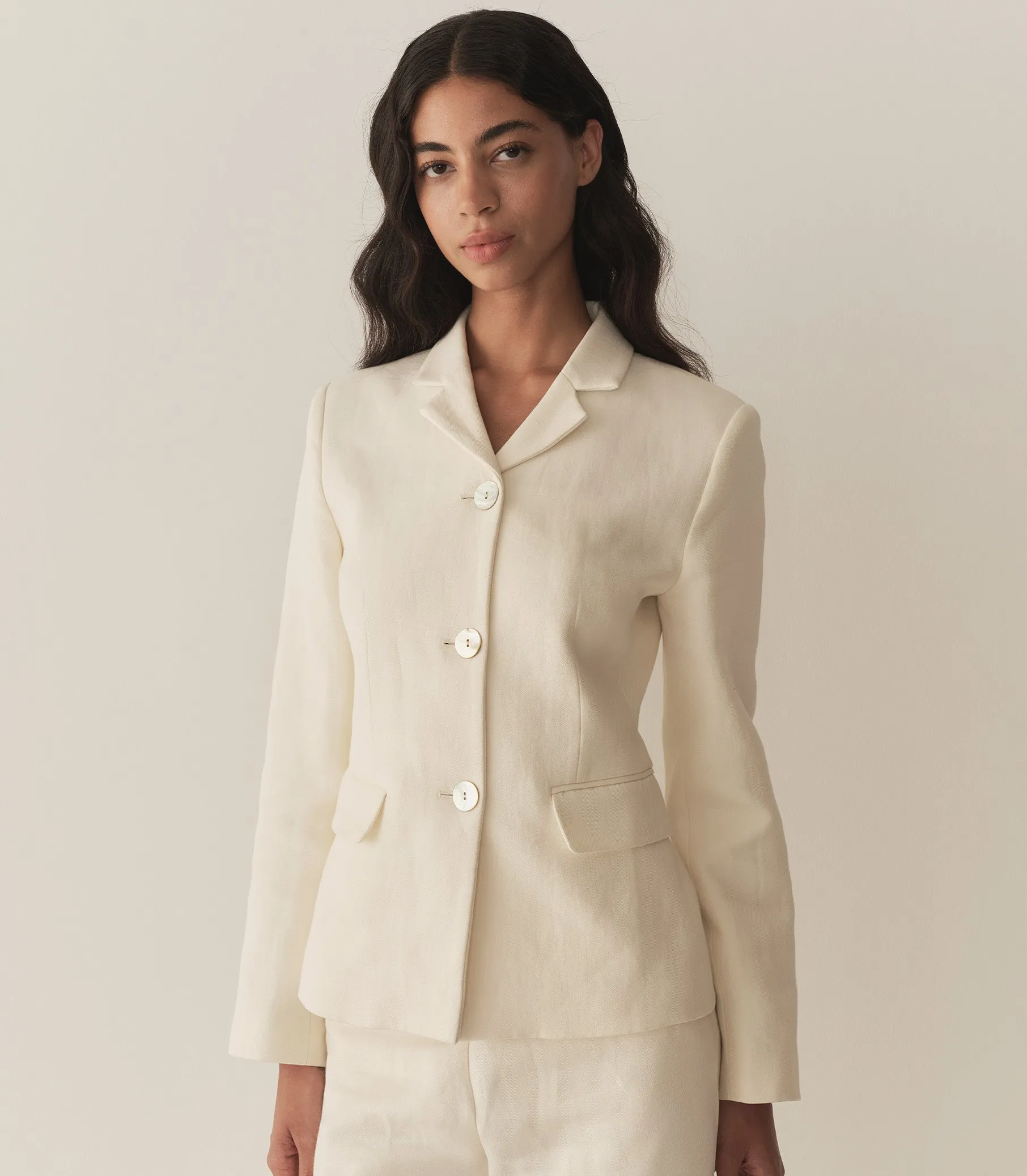 LENNON BLAZER -- SALT sold by Doen product image thumbnail 3