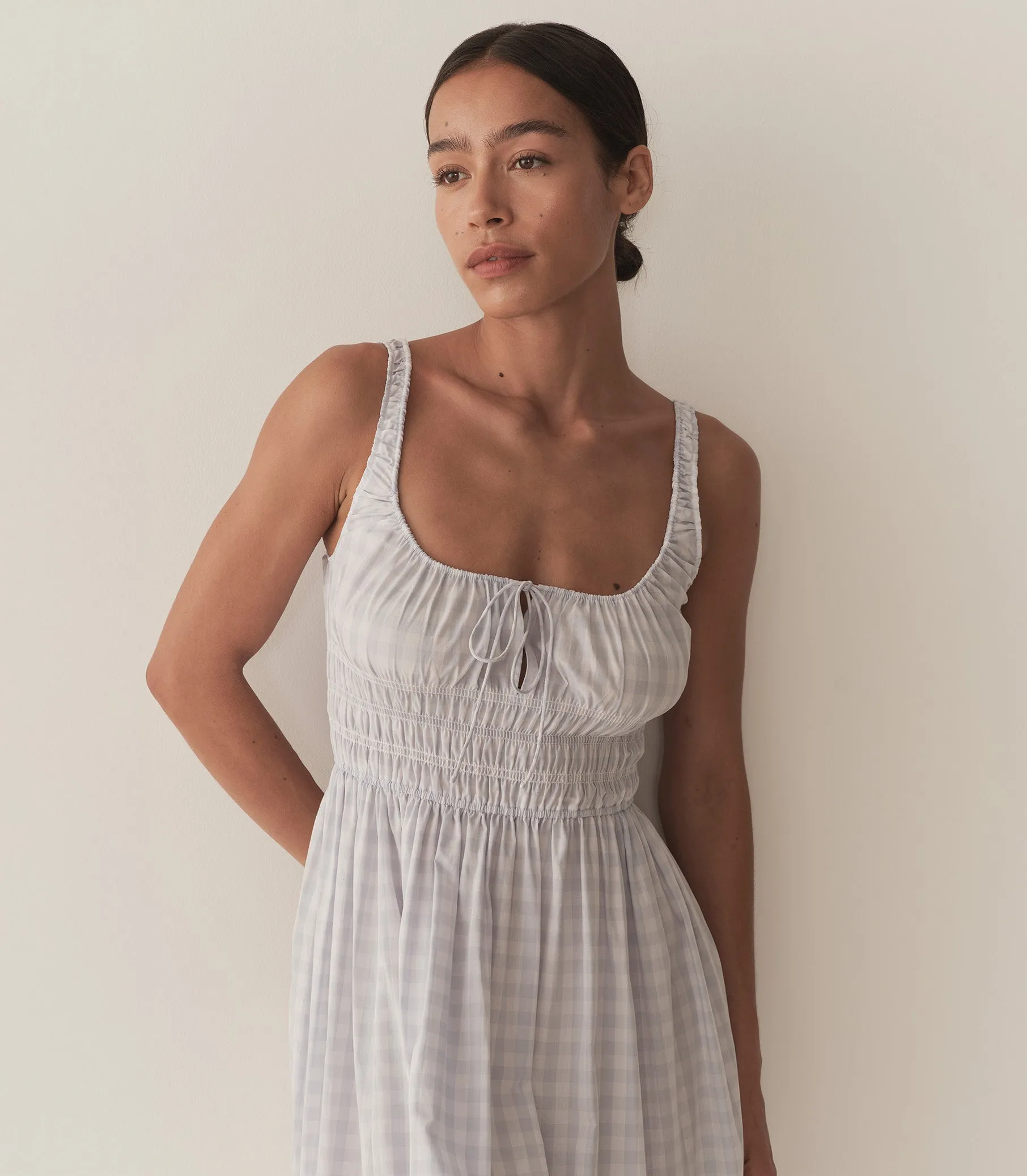 QUILLA DRESS -- MARJORIE GINGHAM sold by Doen product image thumbnail 2