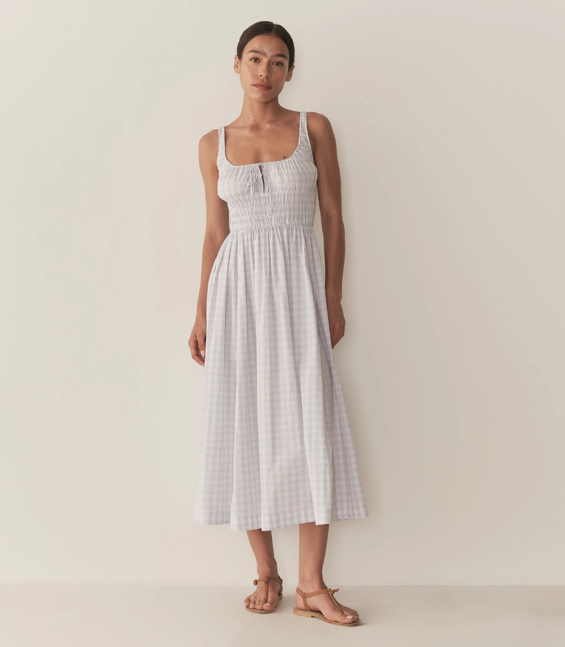 QUILLA DRESS -- MARJORIE GINGHAM sold by Doen
