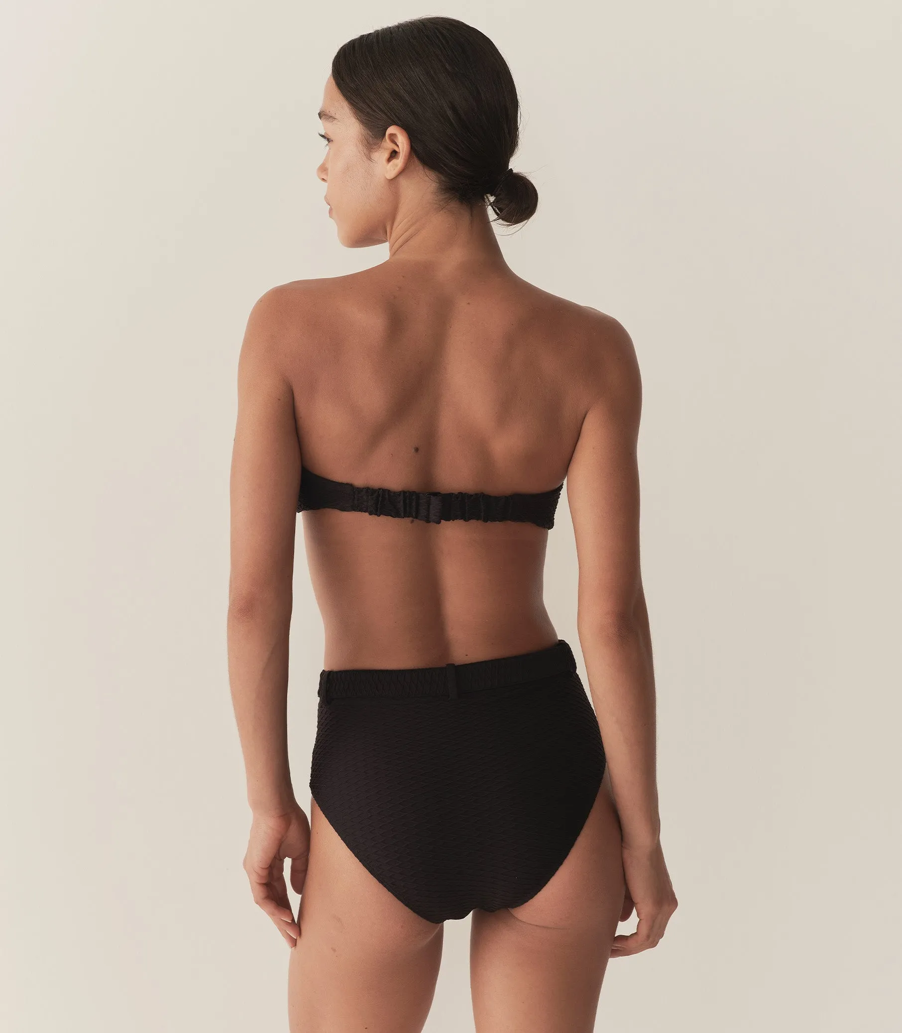 EVORA BIKINI BOTTOM -- NERO sold by Doen product image thumbnail 3