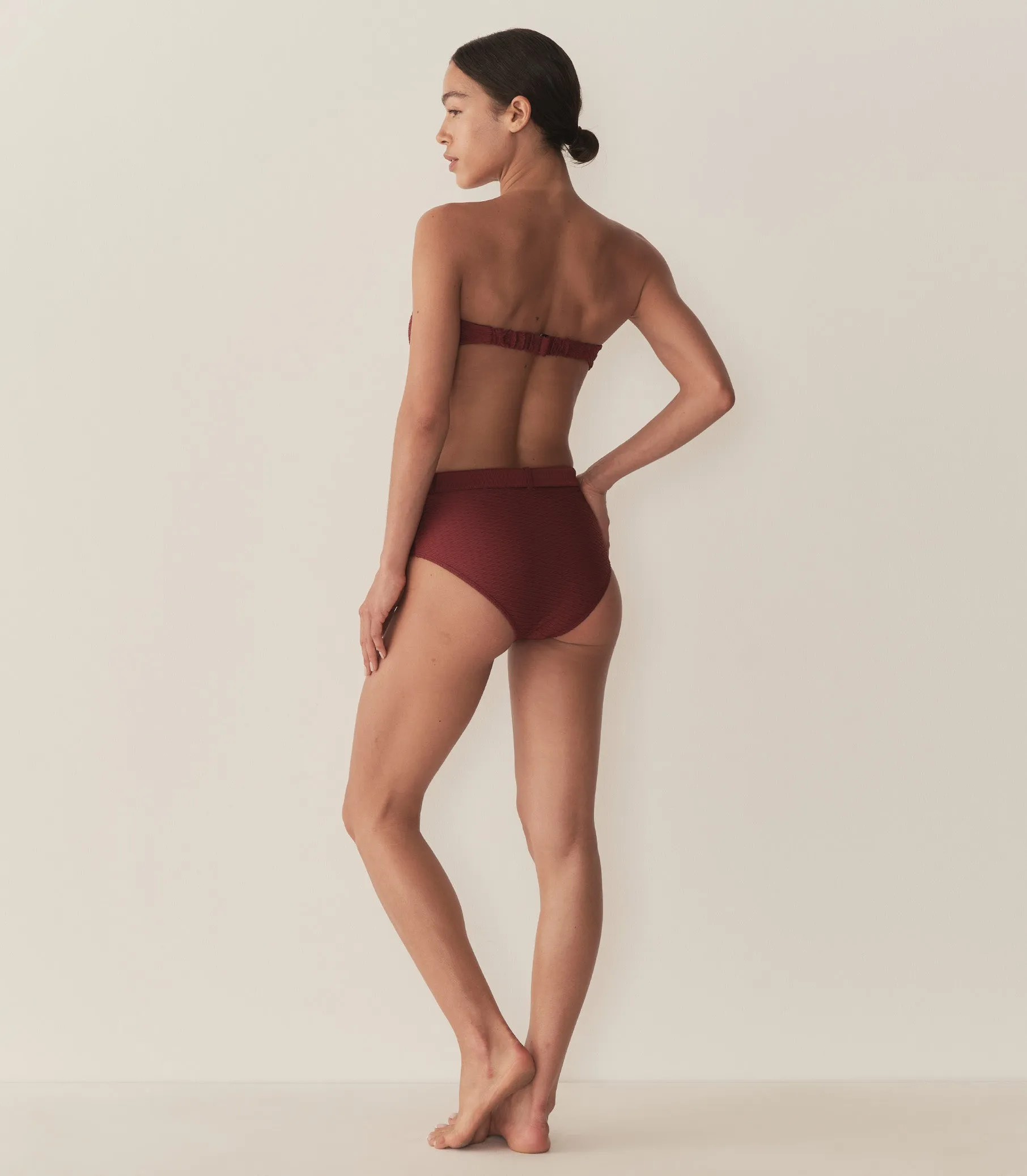 EVORA BIKINI BOTTOM -- DEEP SUMAC sold by Doen product image thumbnail 5