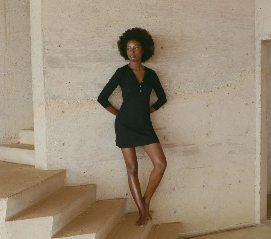 HMD -- COMO DRESS -- BLACK sold by Doen