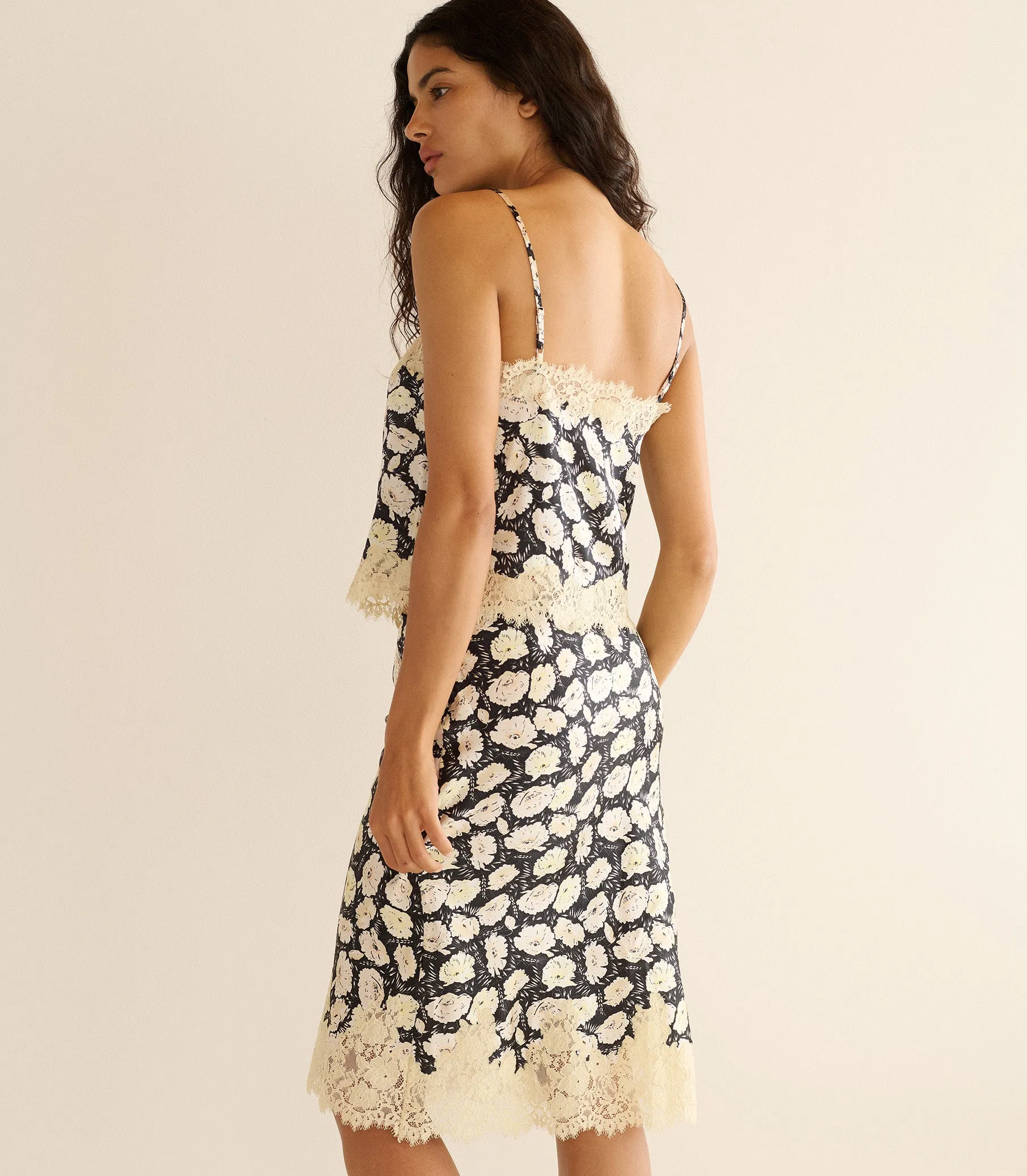 ELOWETTE SKIRT -- NOIR FLEURS D'ANEMONE sold by Doen product image thumbnail 3