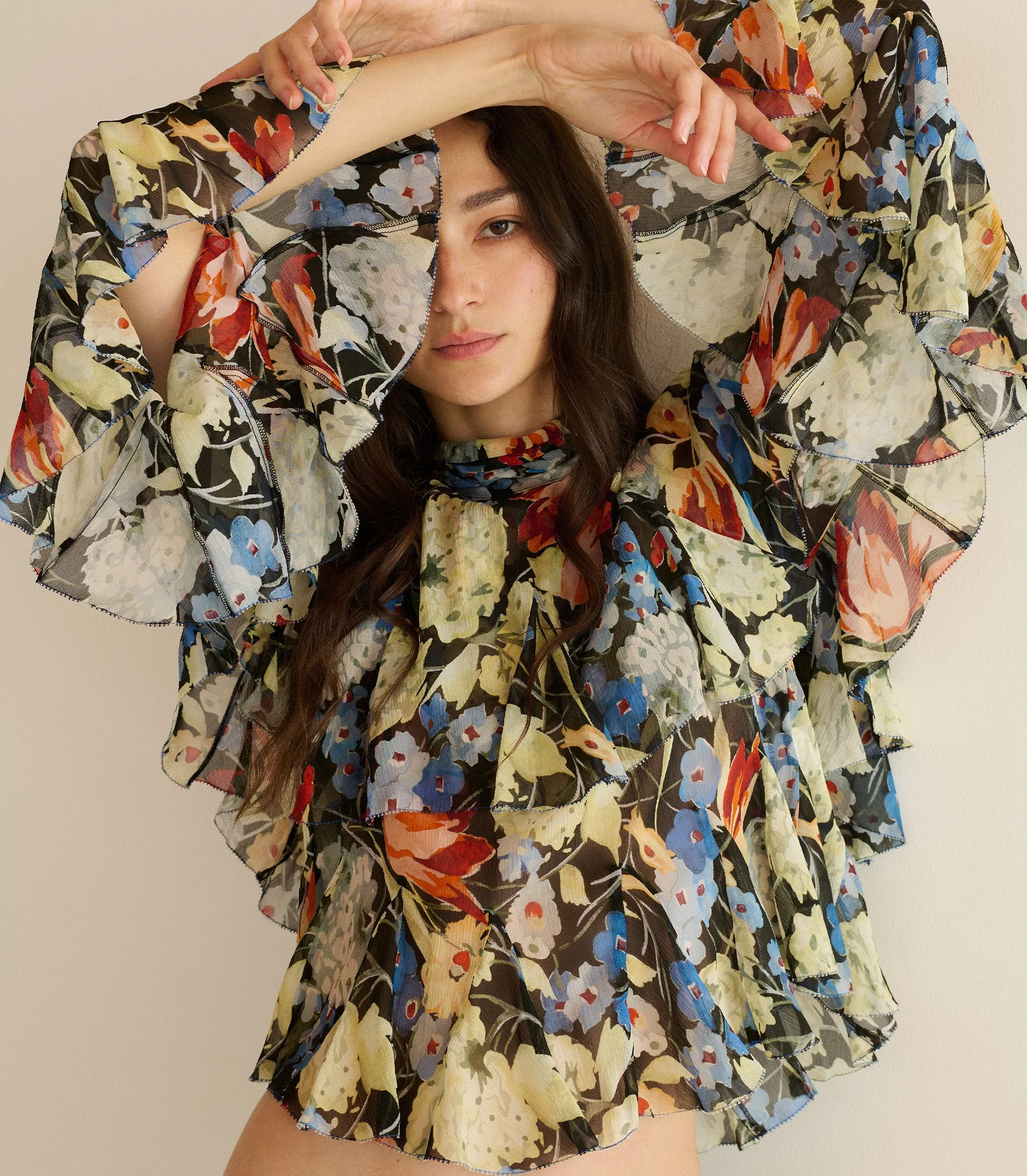 NINETTE TOP -- JARDIN DE VILLANDRY sold by Doen
