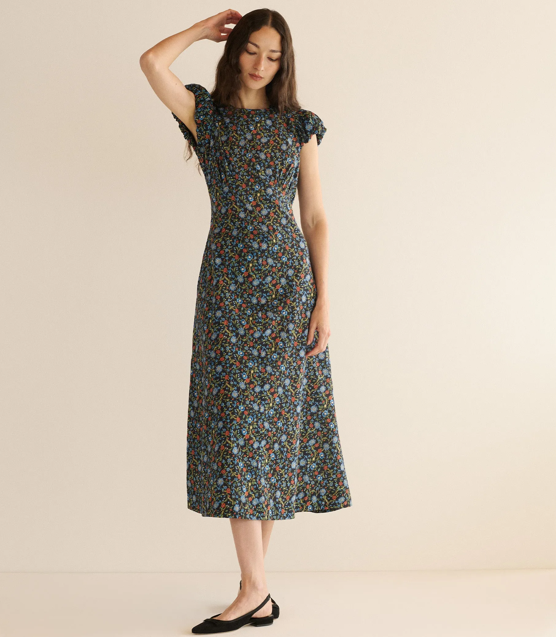 RHODIA DRESS -- NOIR PRAIRIE DE MONTAGNE sold by Doen product image thumbnail 3
