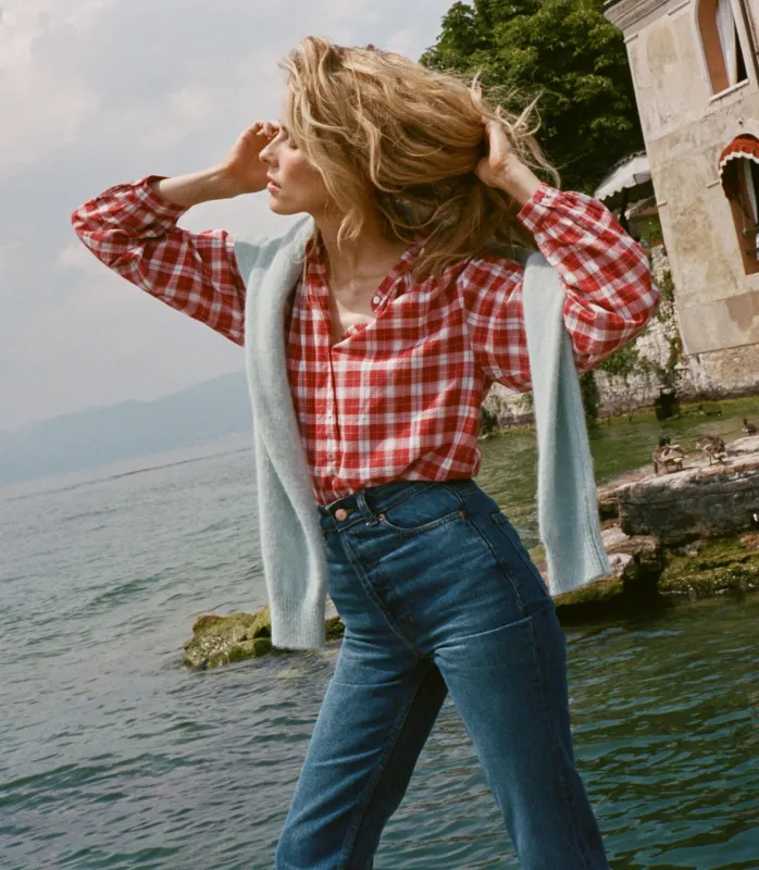 HOLDE TOP -- ALSACE PLAID made by Doen