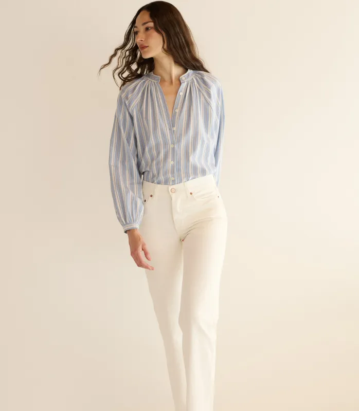 JULIENNE TOP -- LOIRET STRIPE sold by Doen