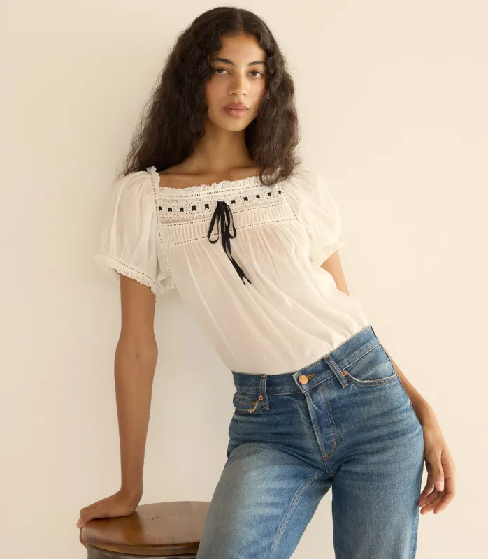 FLEURINE TOP -- SALT sold by Doen