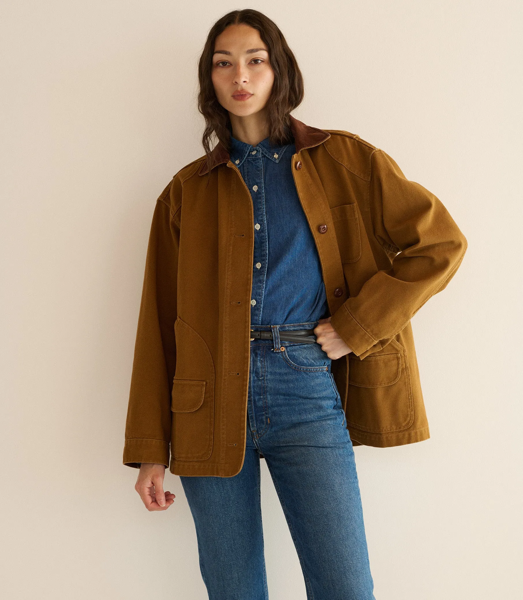 PASCUAL JACKET -- WILLOW BARK sold by Doen