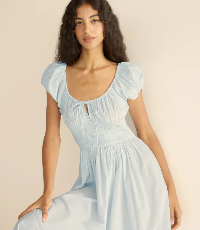 QUINN DRESS -- ALICE BLUE sold by Doen