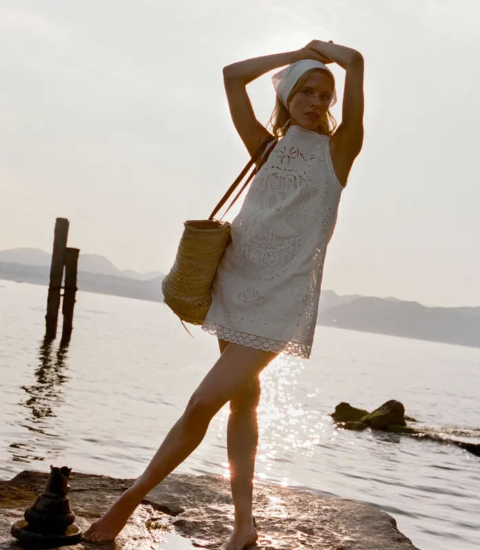 LUCINA DRESS -- SALT sold by Doen