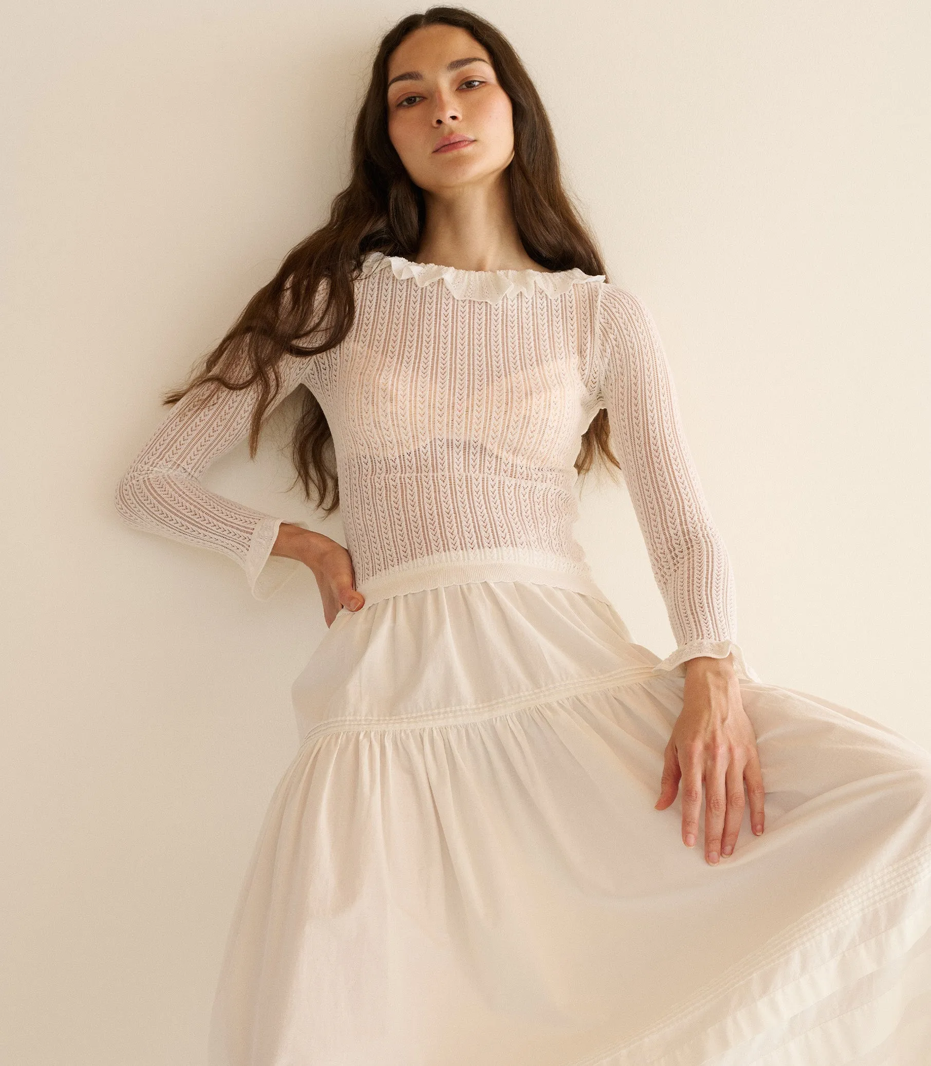 MARIETTA TOP -- SALT sold by Doen product image thumbnail 3