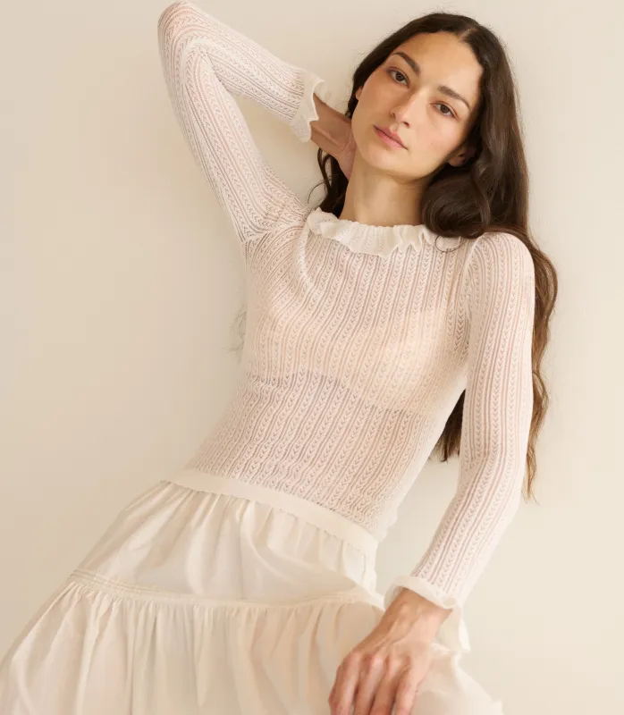 MARIETTA TOP -- SALT sold by Doen