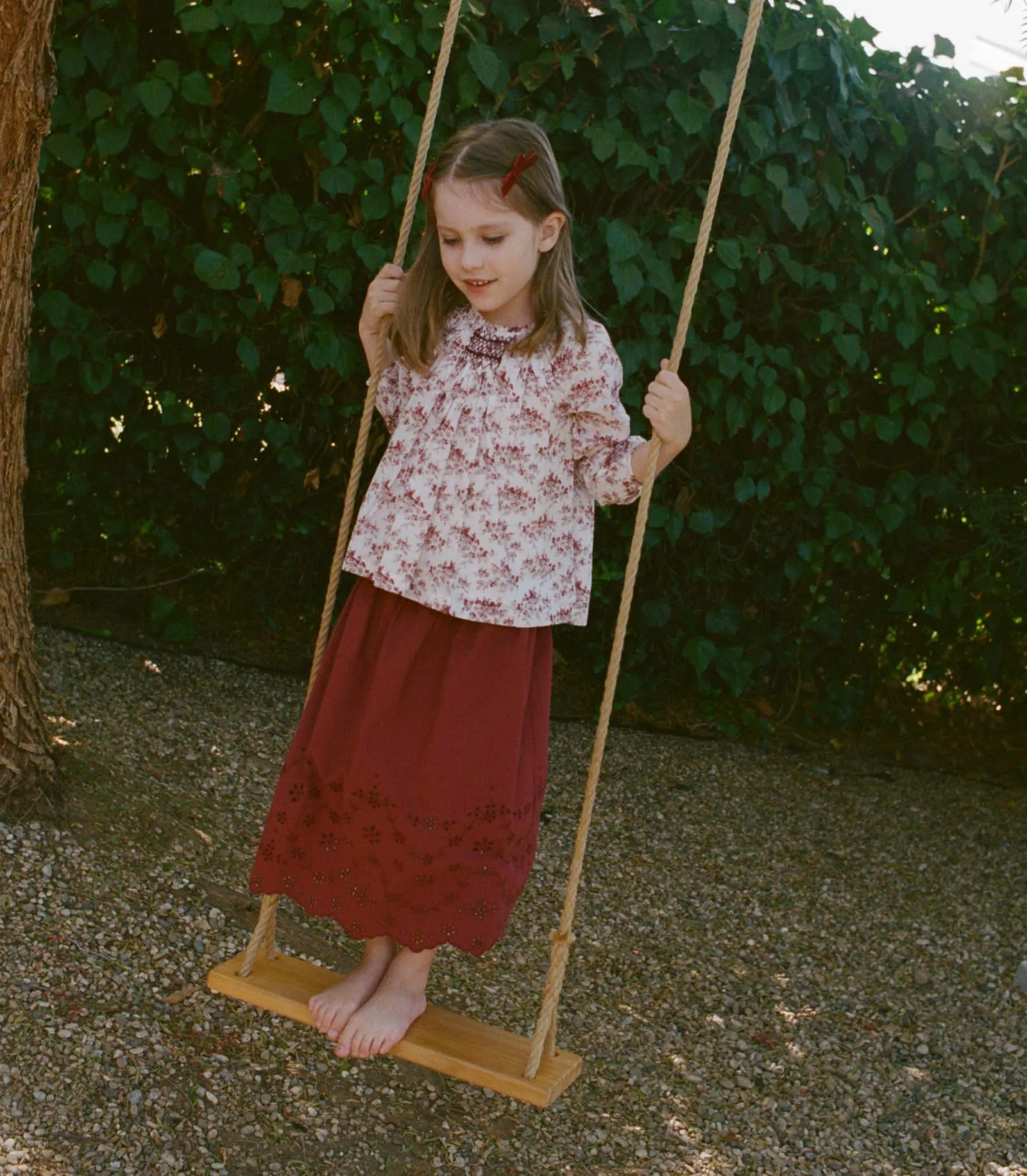 ISABEAU TOP -- IVORY ROSIER FLORAL sold by Doen product image thumbnail 4