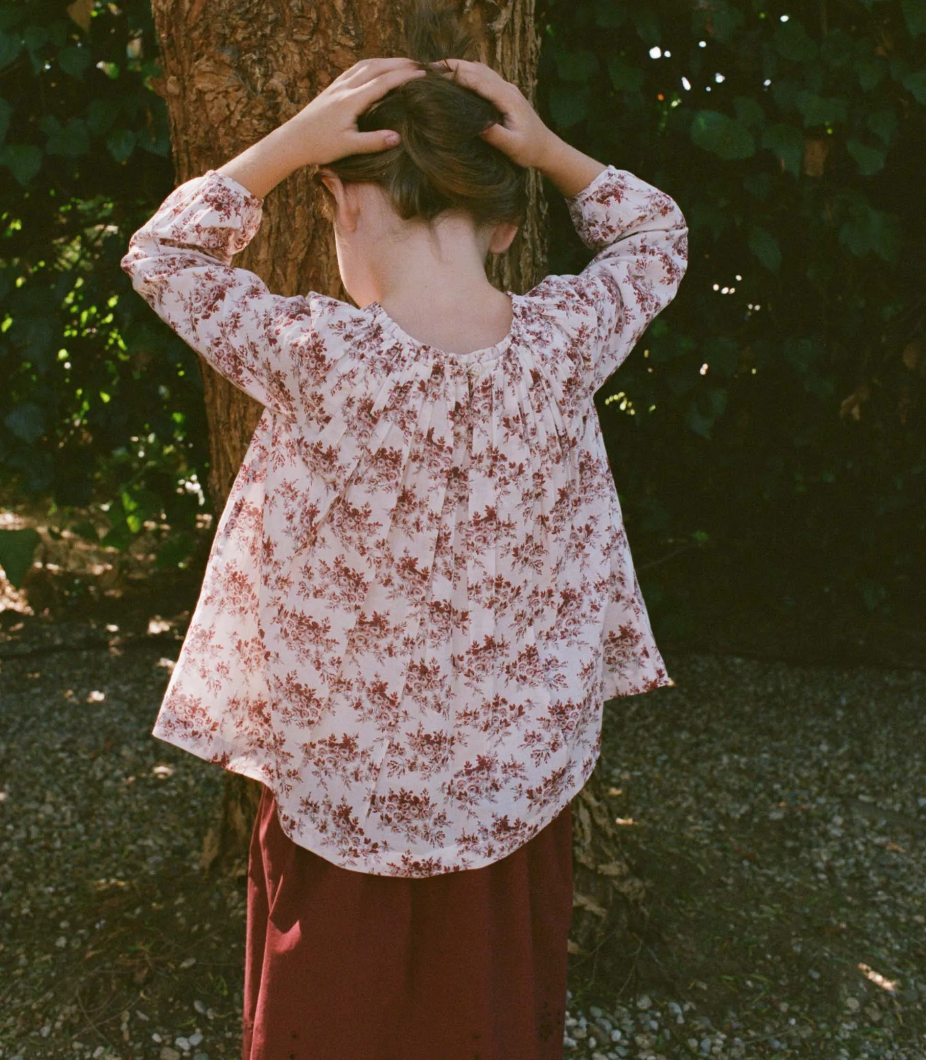 ISABEAU TOP -- IVORY ROSIER FLORAL sold by Doen product image thumbnail 5