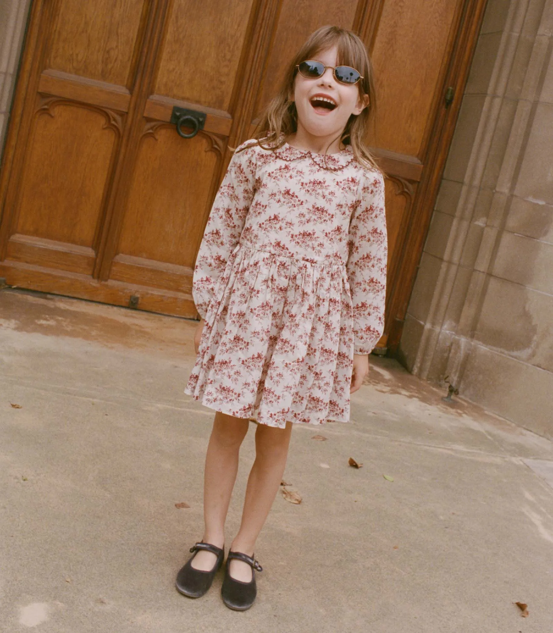 DARA DRESS -- IVORY ROSIER FLORAL sold by Doen product image thumbnail 3