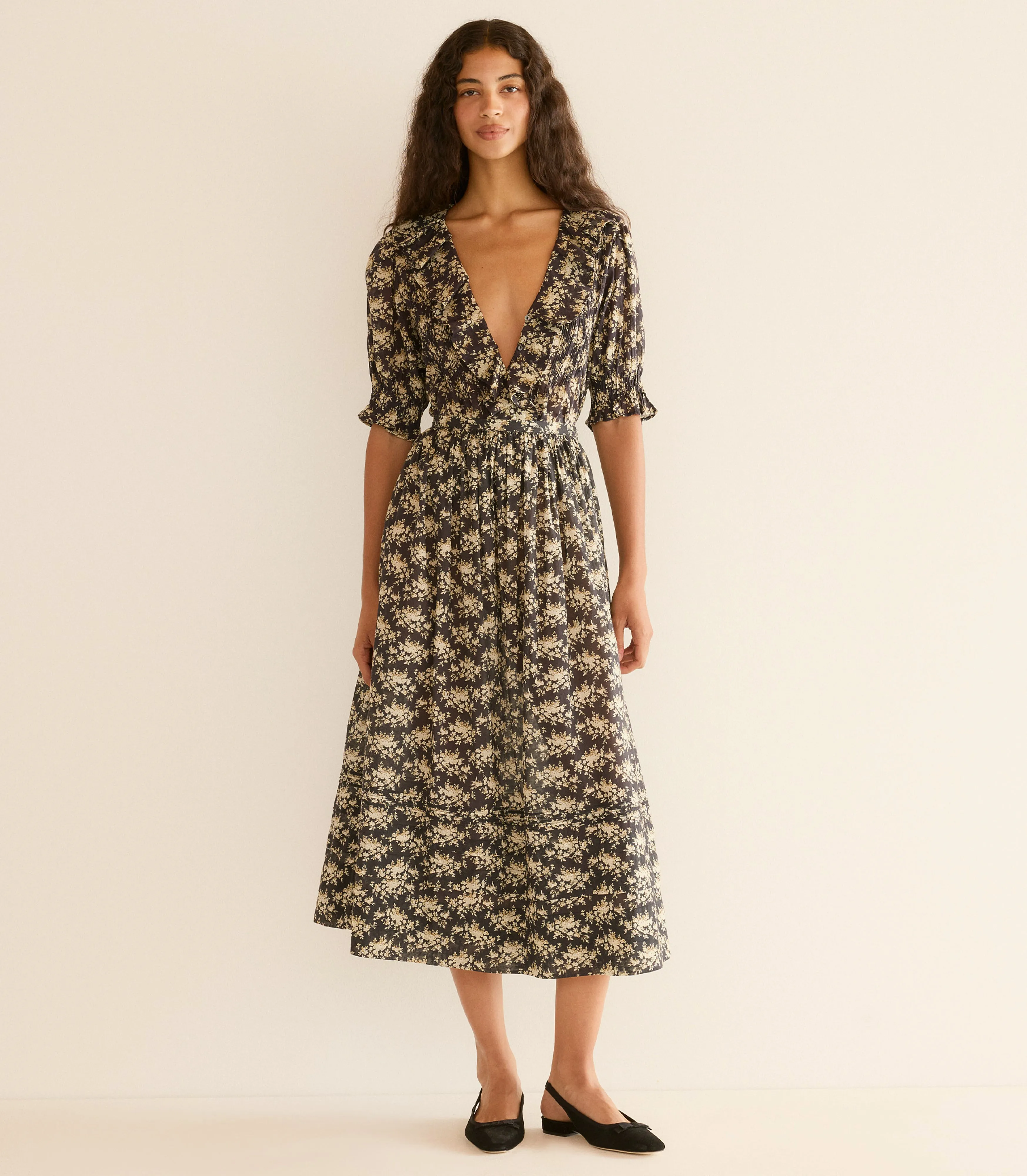 HENRI TOP -- NOIR ROSIER FLORAL sold by Doen product image thumbnail 4